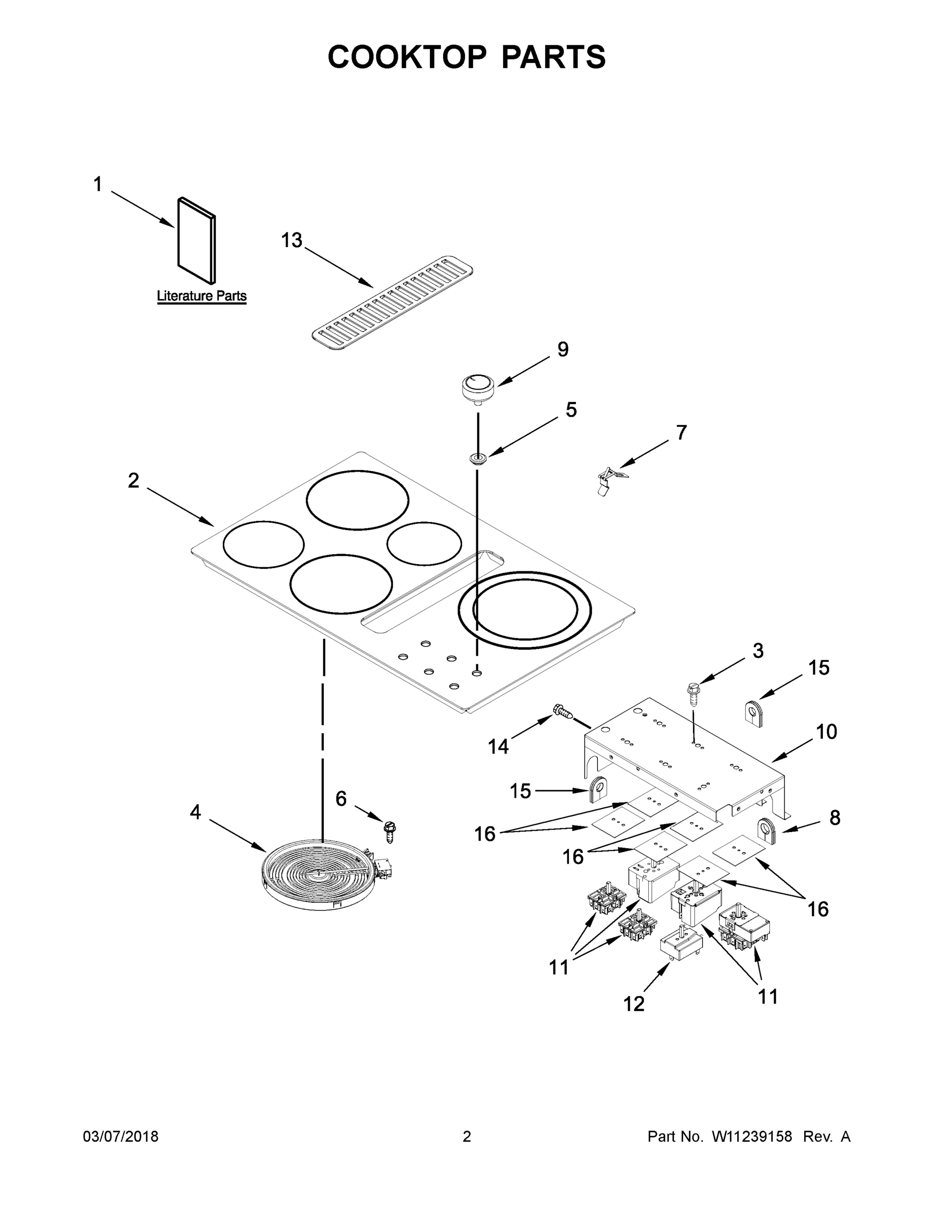 02 - COOKTOP PARTS