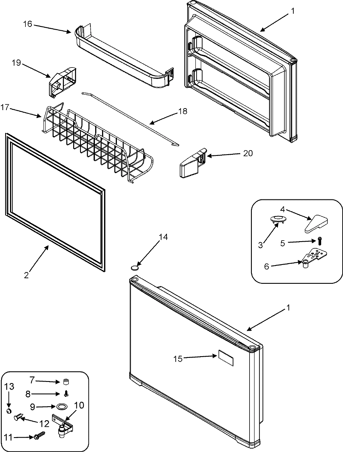 04 - FREEZER DOOR