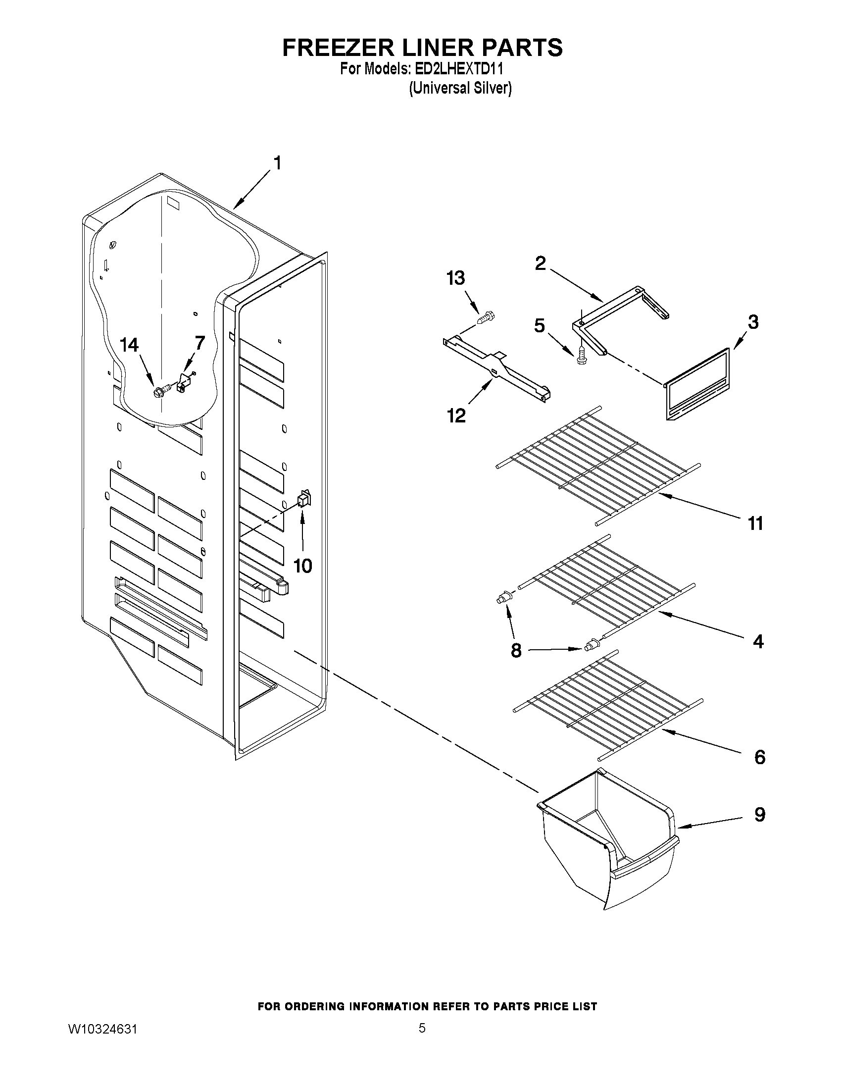 04 - FREEZER LINER PARTS