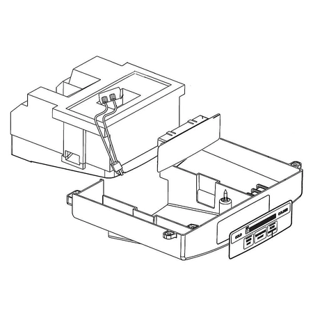 ABQ73946702 LG Refrigerator Control Case Asse