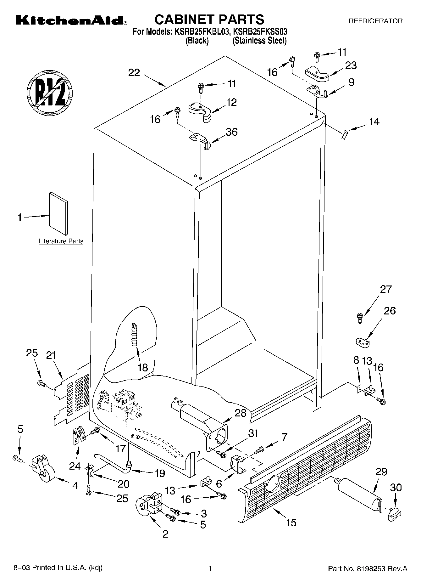 01 - CABINET PARTS
