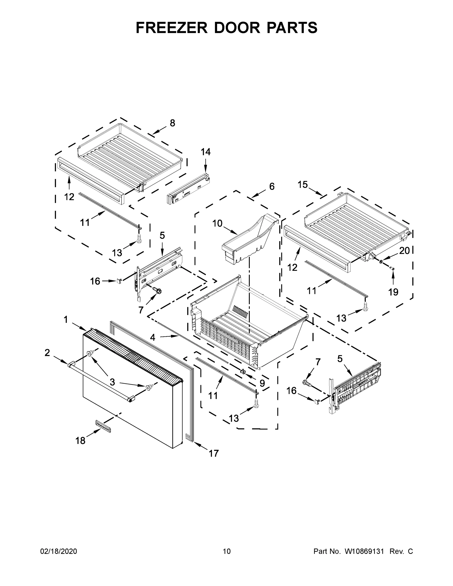 06 - FREEZER DOOR PARTS