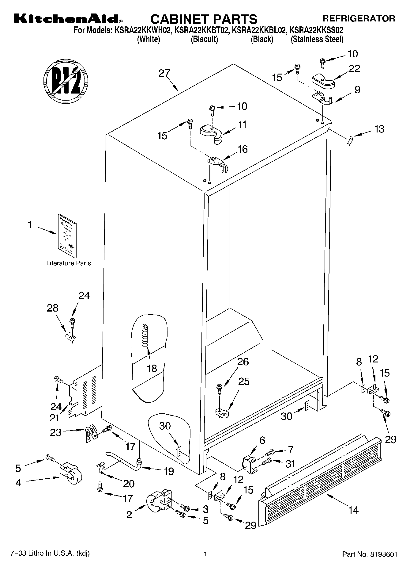 01 - CABINET PARTS