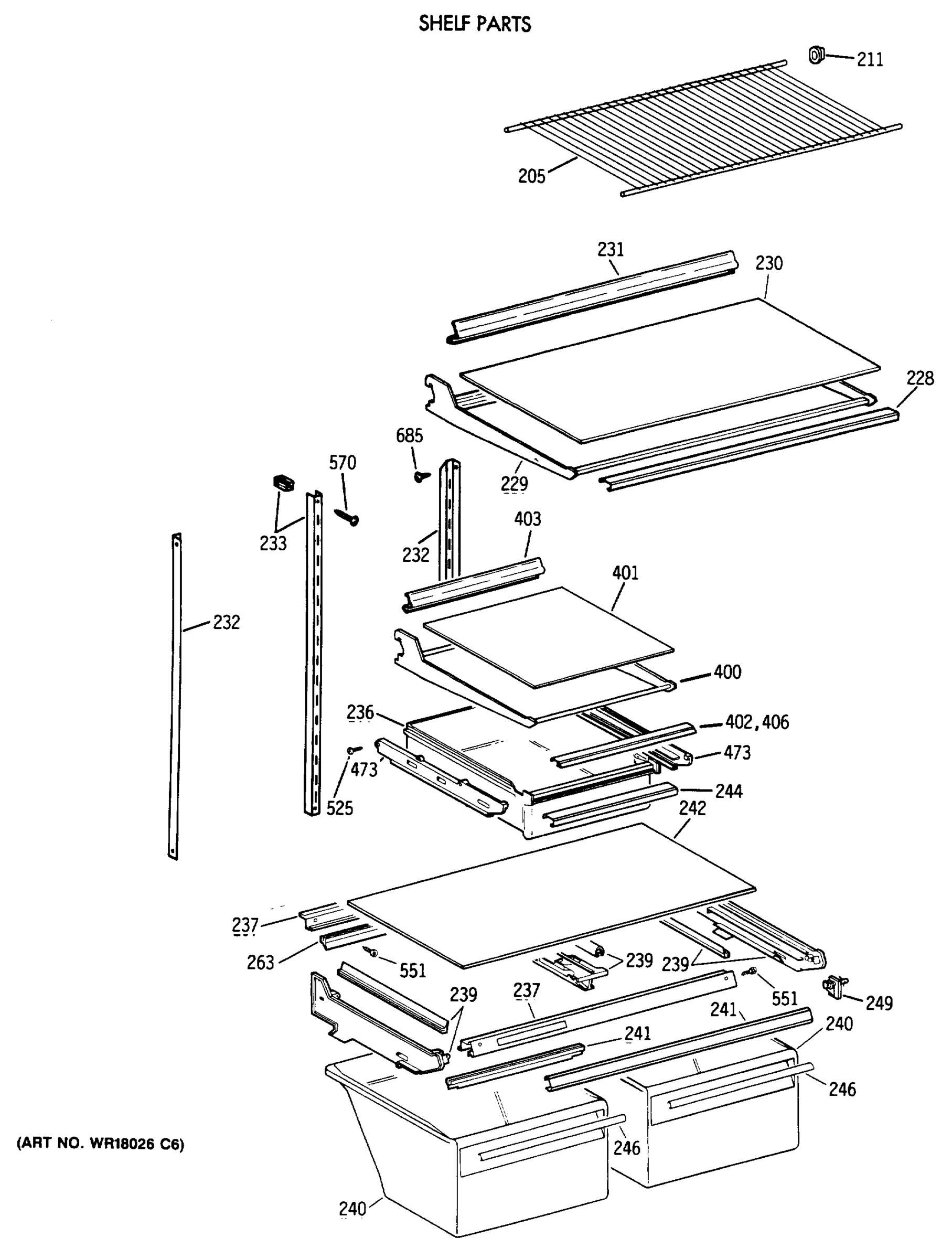 SHELF PARTS