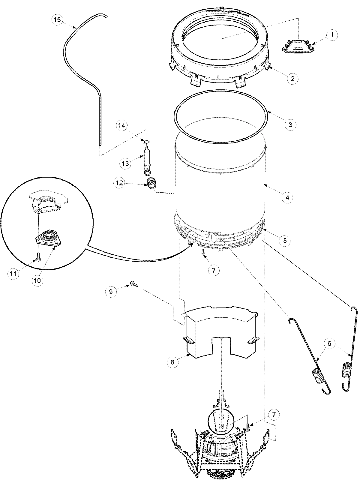 08 - OUTER TUB AND PRESSURE TUBE