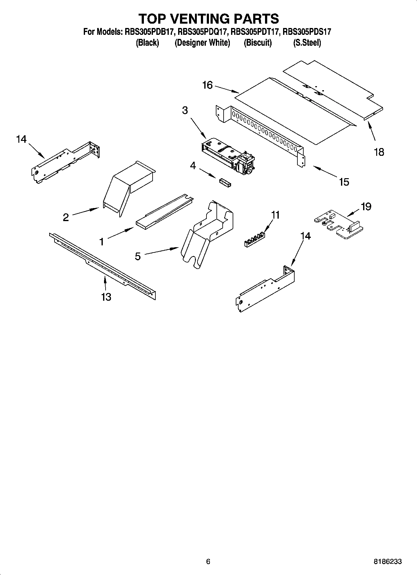 05 - TOP VENTING PARTS, OPTIONAL PARTS