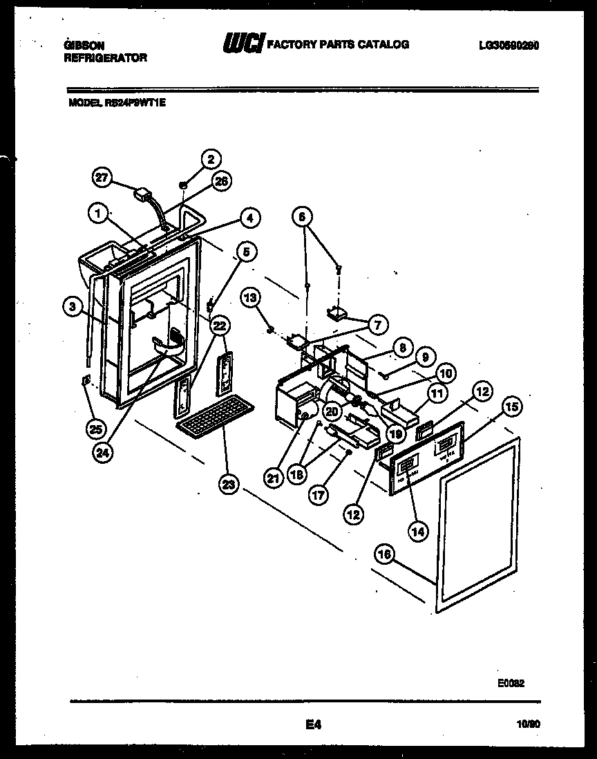 07 - ICE DOOR, DISPENSER AND WATER TANK