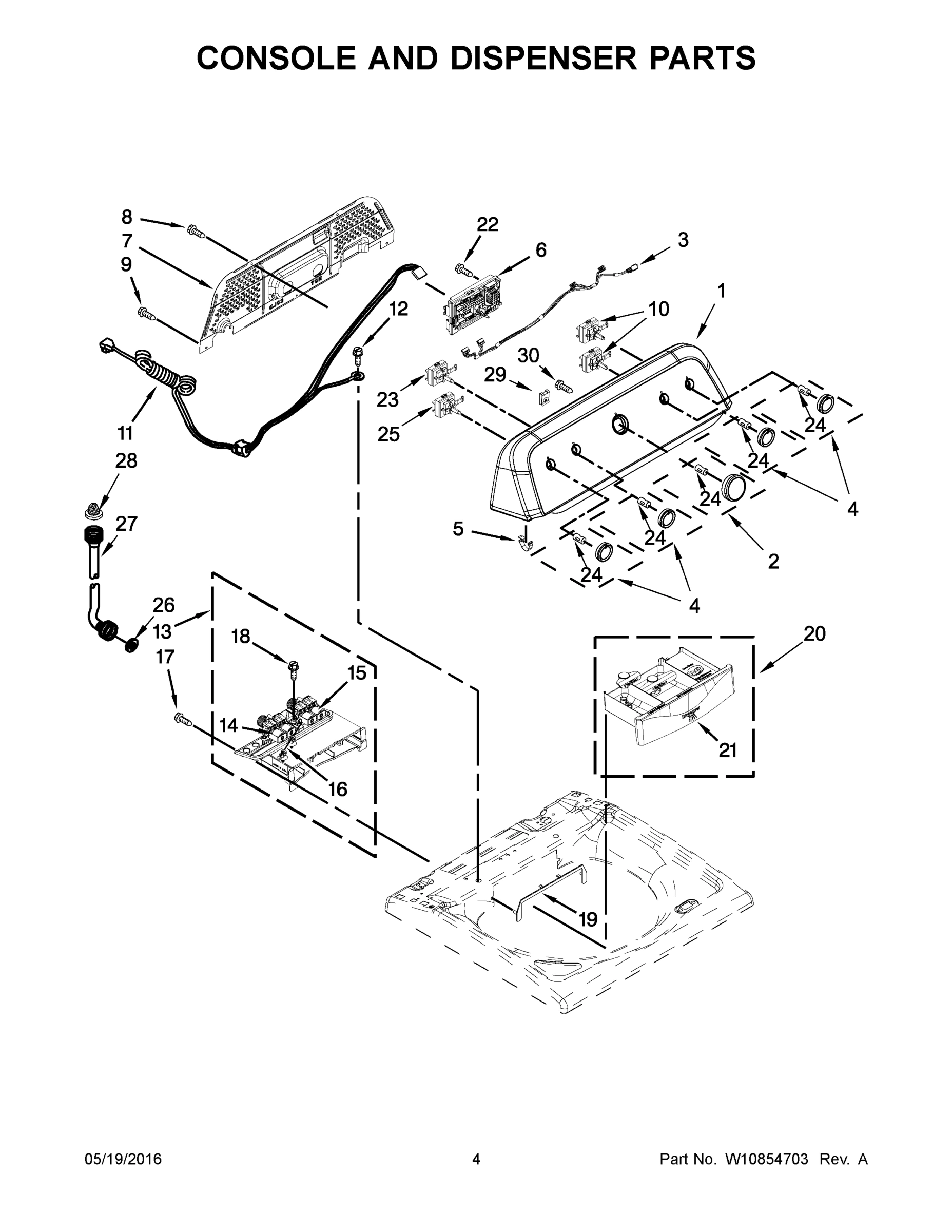 03 - CONSOLE AND DISPENSER PARTS