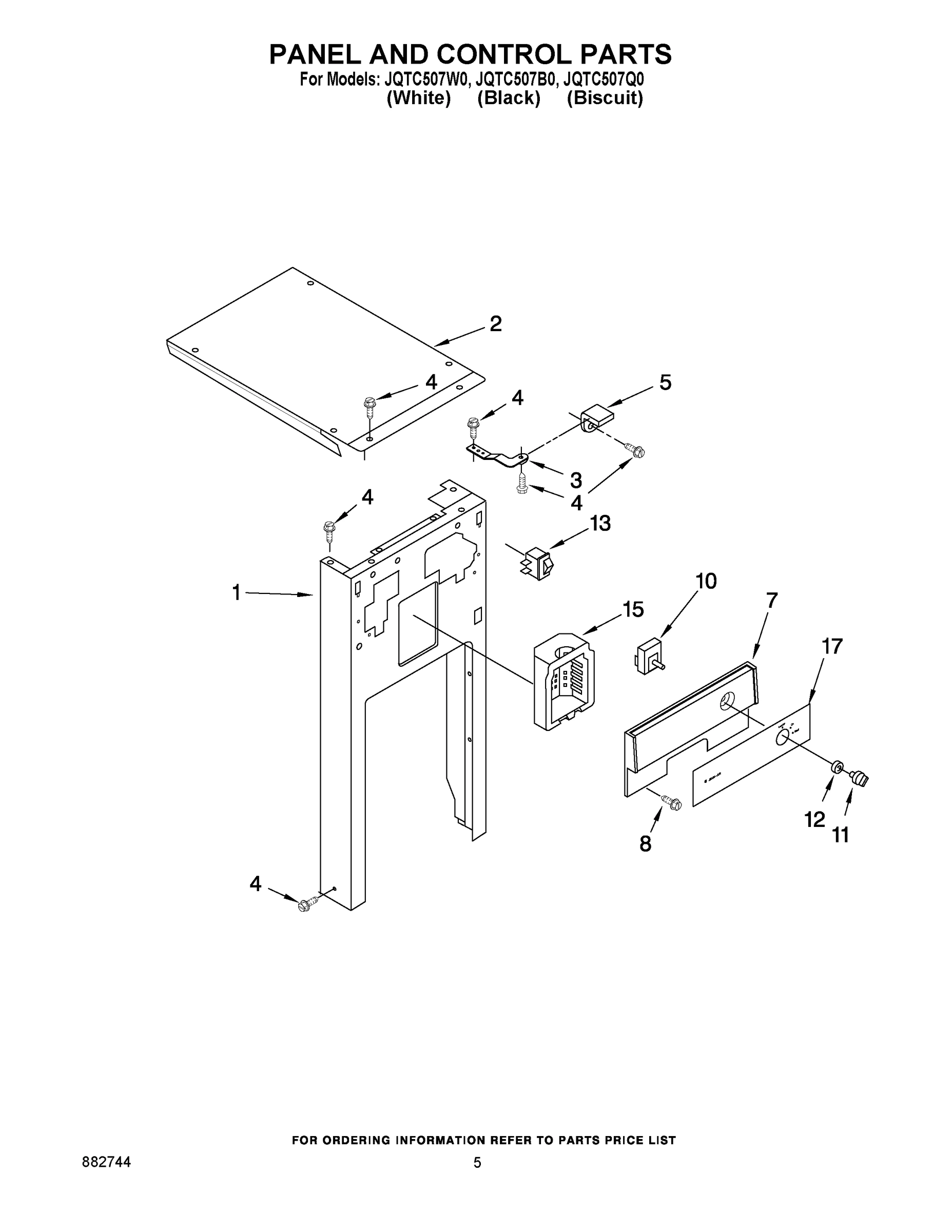 05 - PANEL AND CONTROL PARTS