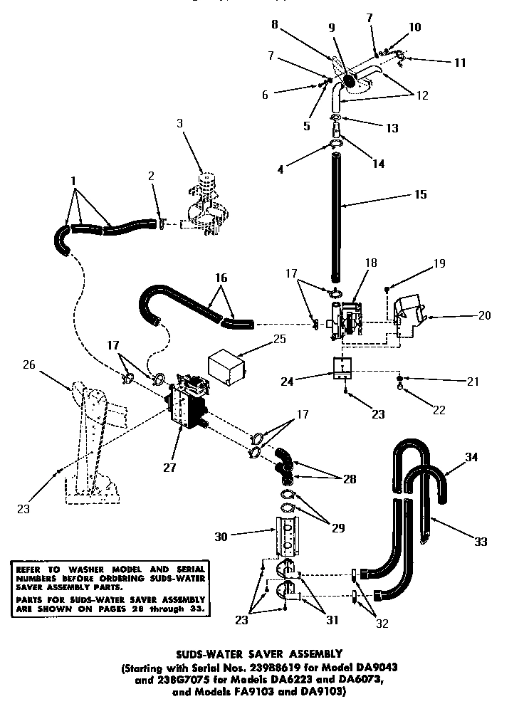 26 - SUDS-WATER SAVER ASSY