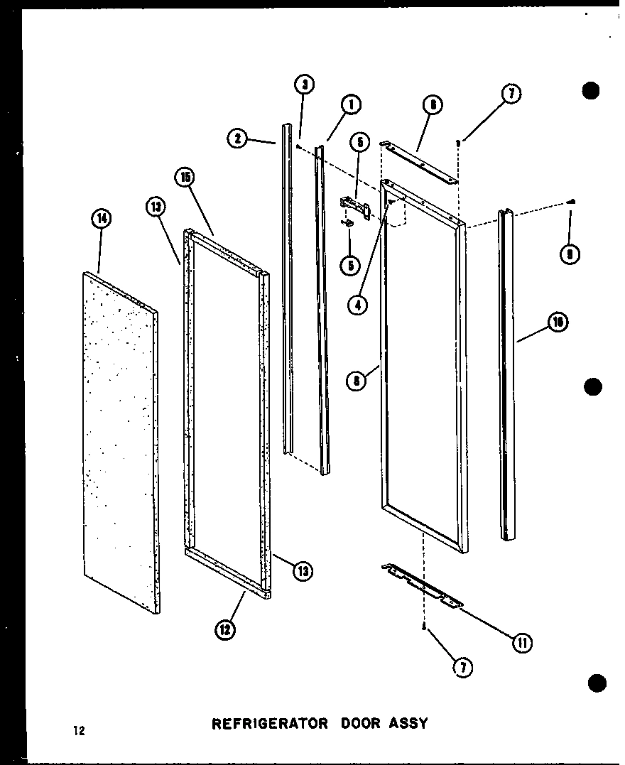 12 - REF DOOR ASSY