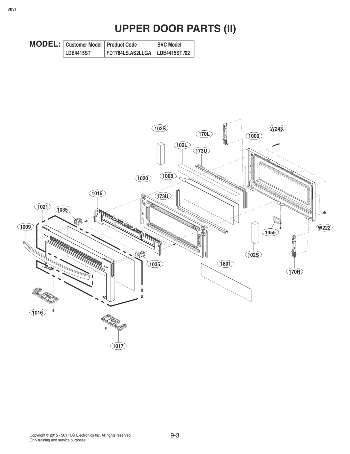 UPPER DOOR PARTS
