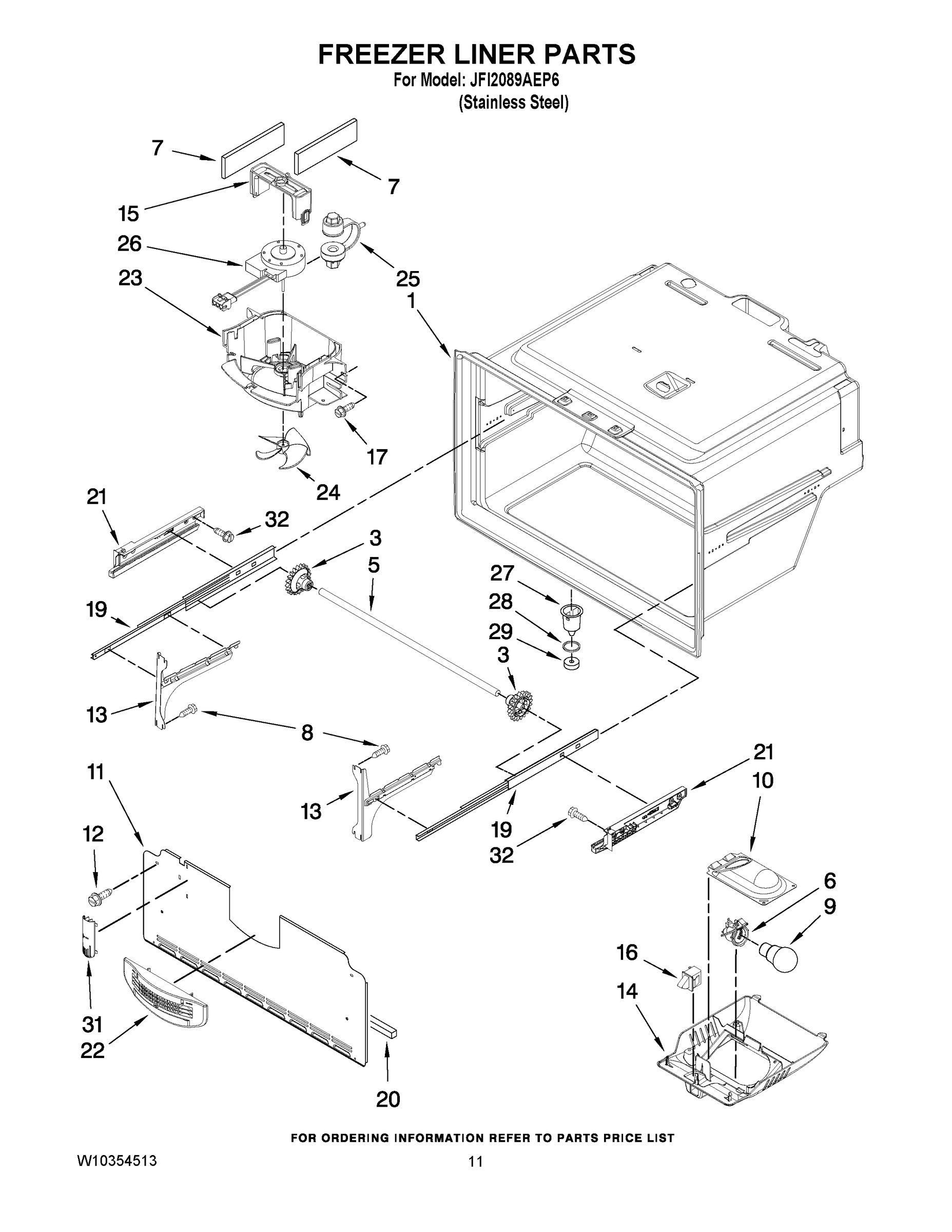 06 - FREEZER LINER PARTS