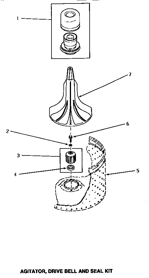 03 - AGITATOR, DRIVE BELL & SEAL KIT
