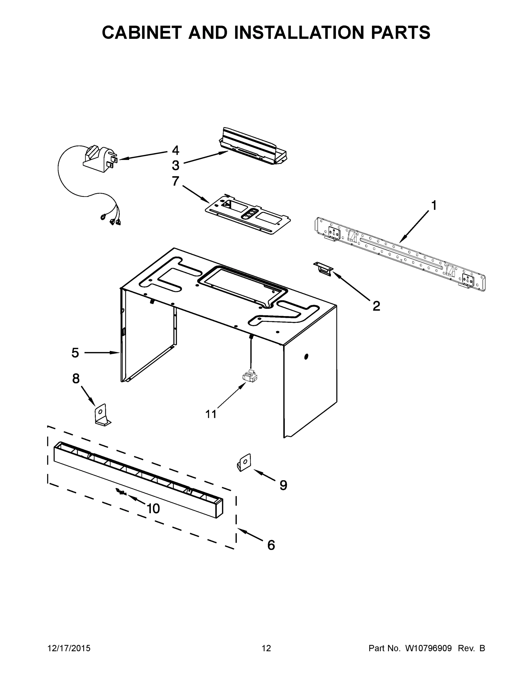 07 - CABINET AND INSTALLATION PARTS