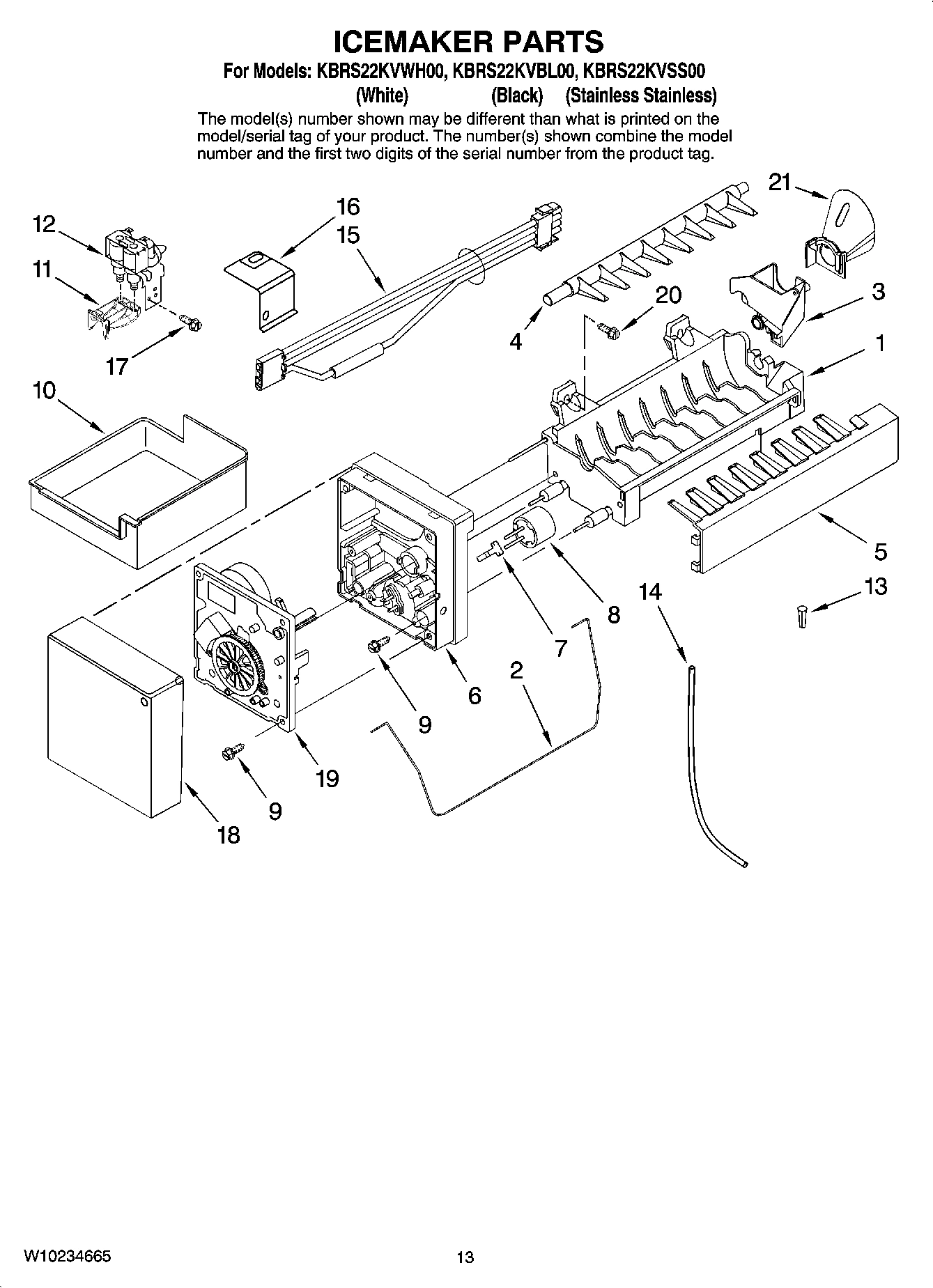 08 - ICEMAKER PARTS, OPTIONAL PARTS