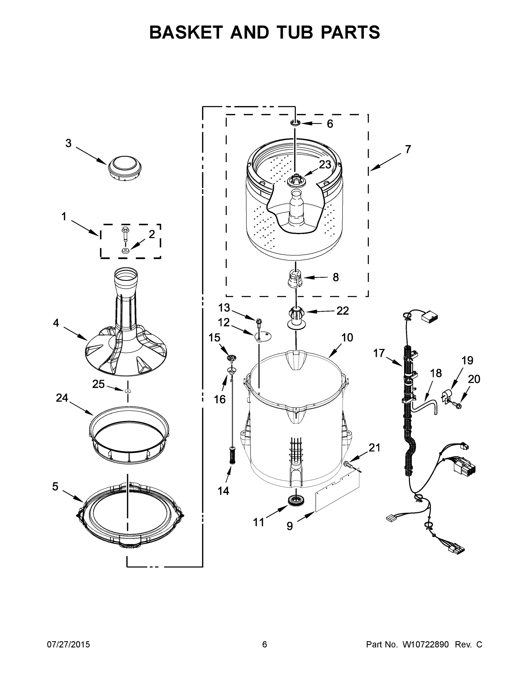 04 - BASKET AND TUB PARTS