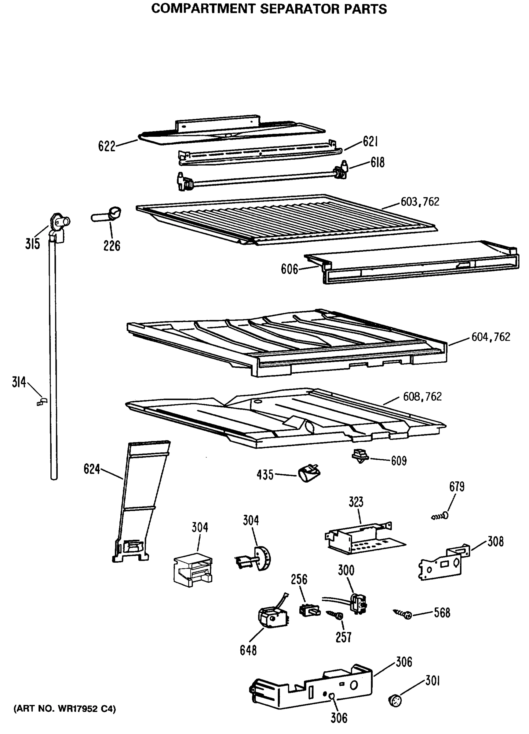 COMPARMENT SEPARATOR PARTS