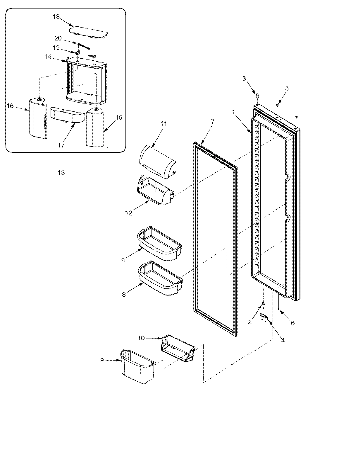 17 - REFRIGERATOR DOOR
