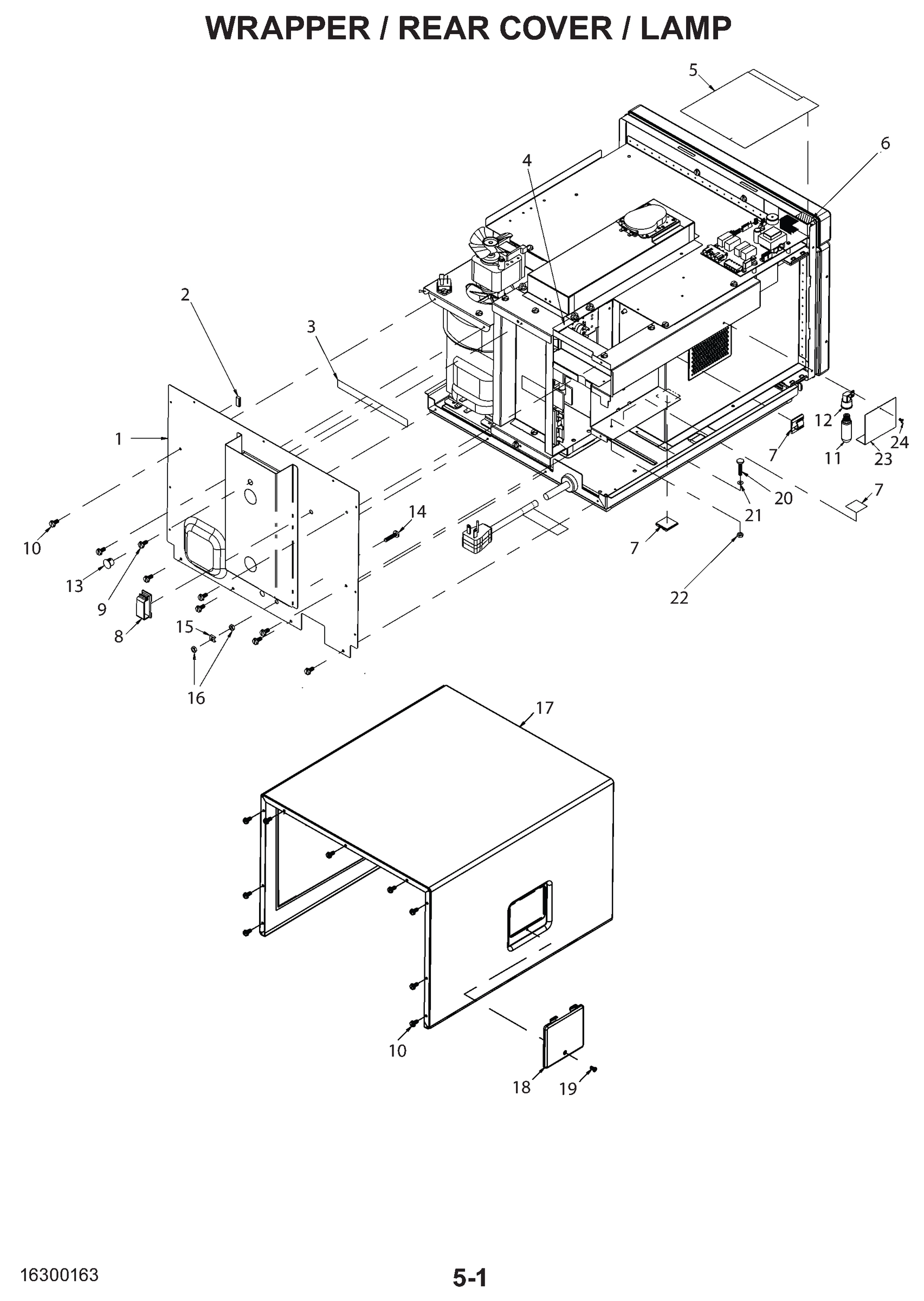 WRAPPER / REAR COVER / LAMP