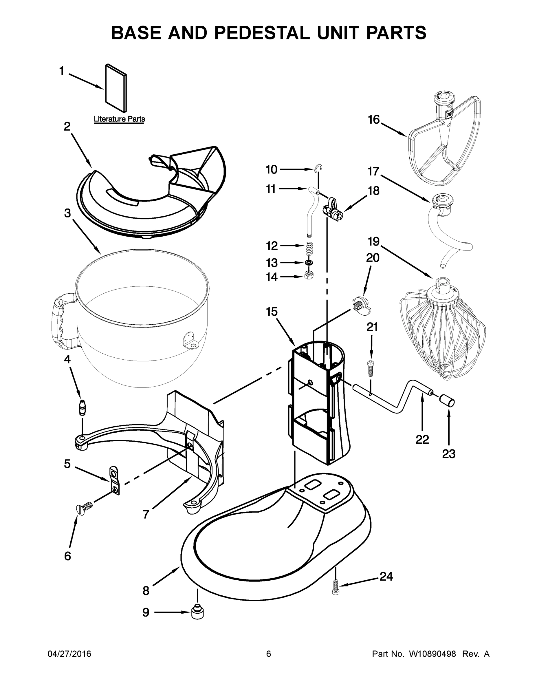 04 - BASE AND PEDESTAL UNIT PARTS