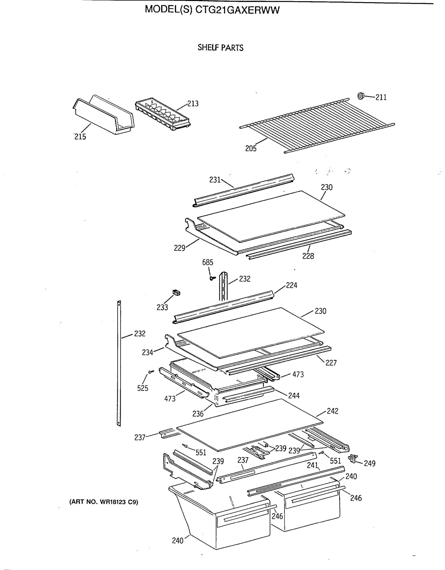 SHELF PARTS