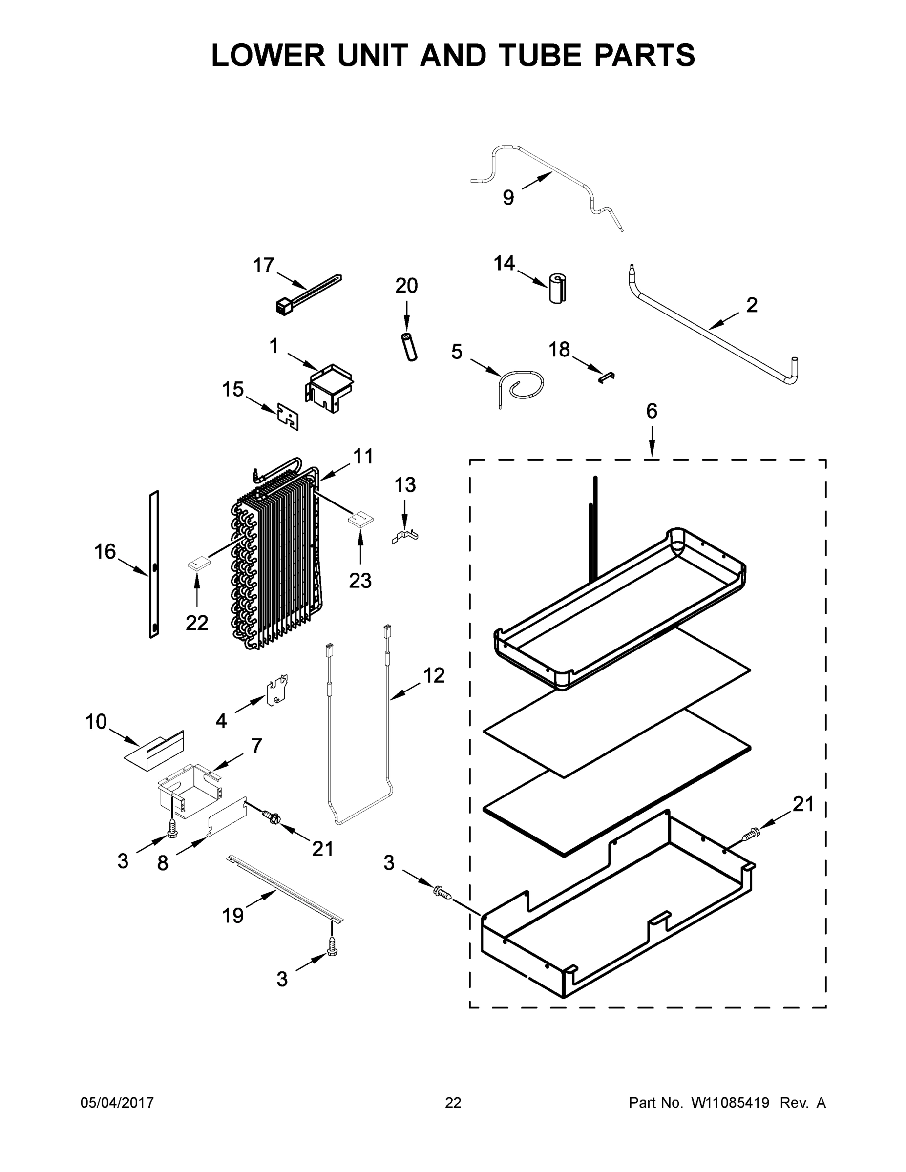 12 - LOWER UNIT AND TUBE PARTS