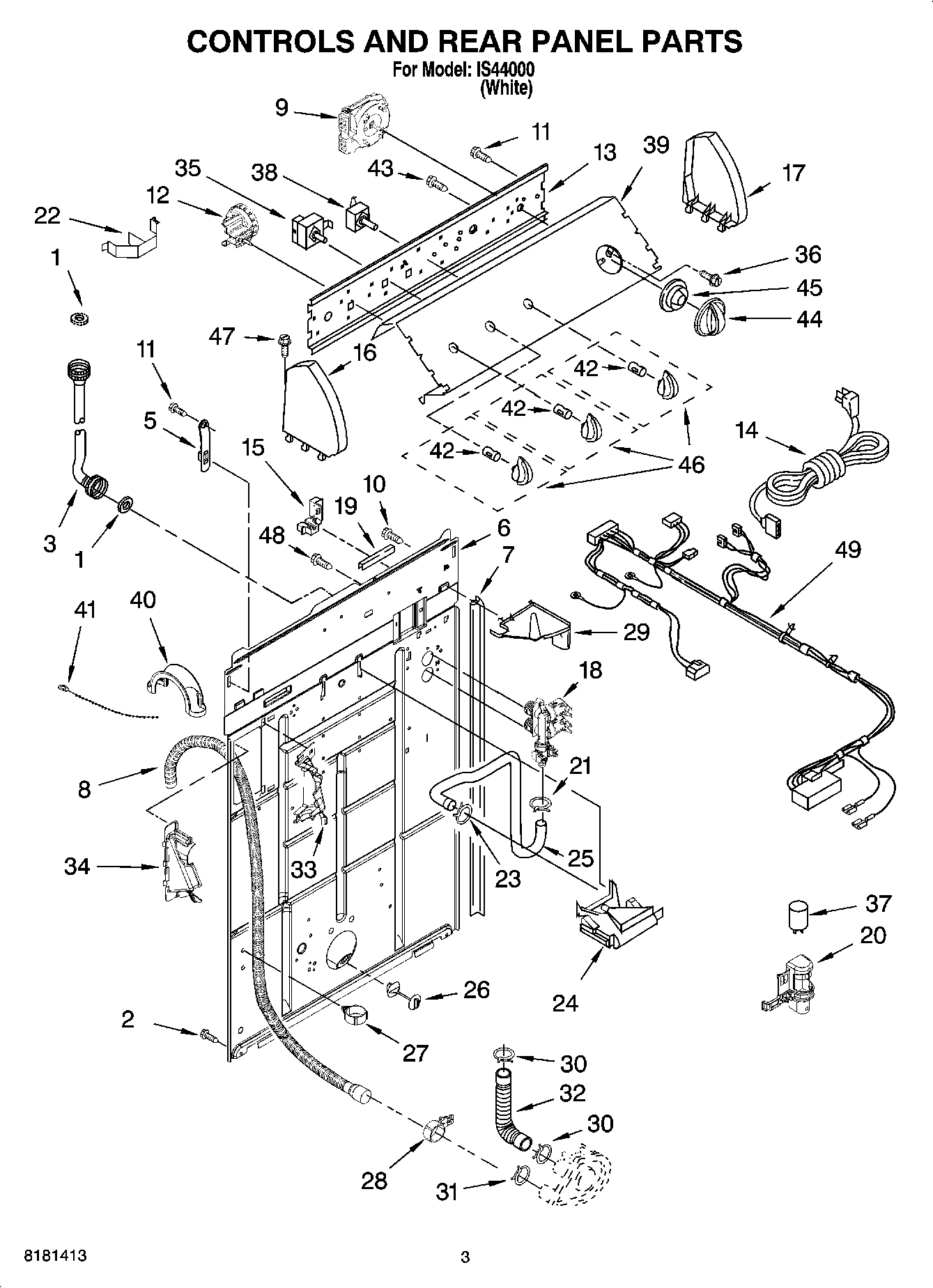 02 - CONTROLS AND REAR PANEL PARTS