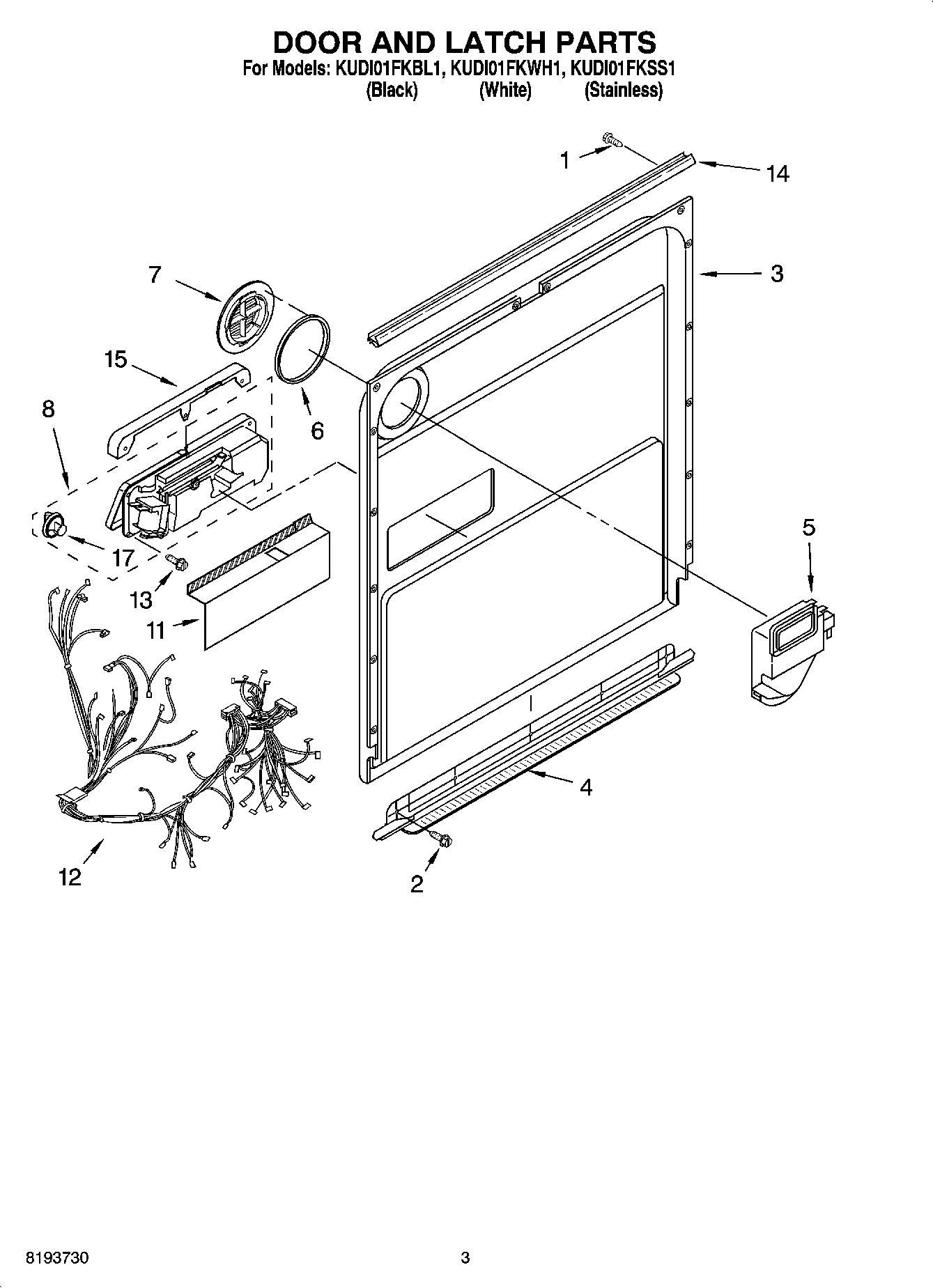 03 - DOOR AND LATCH PARTS