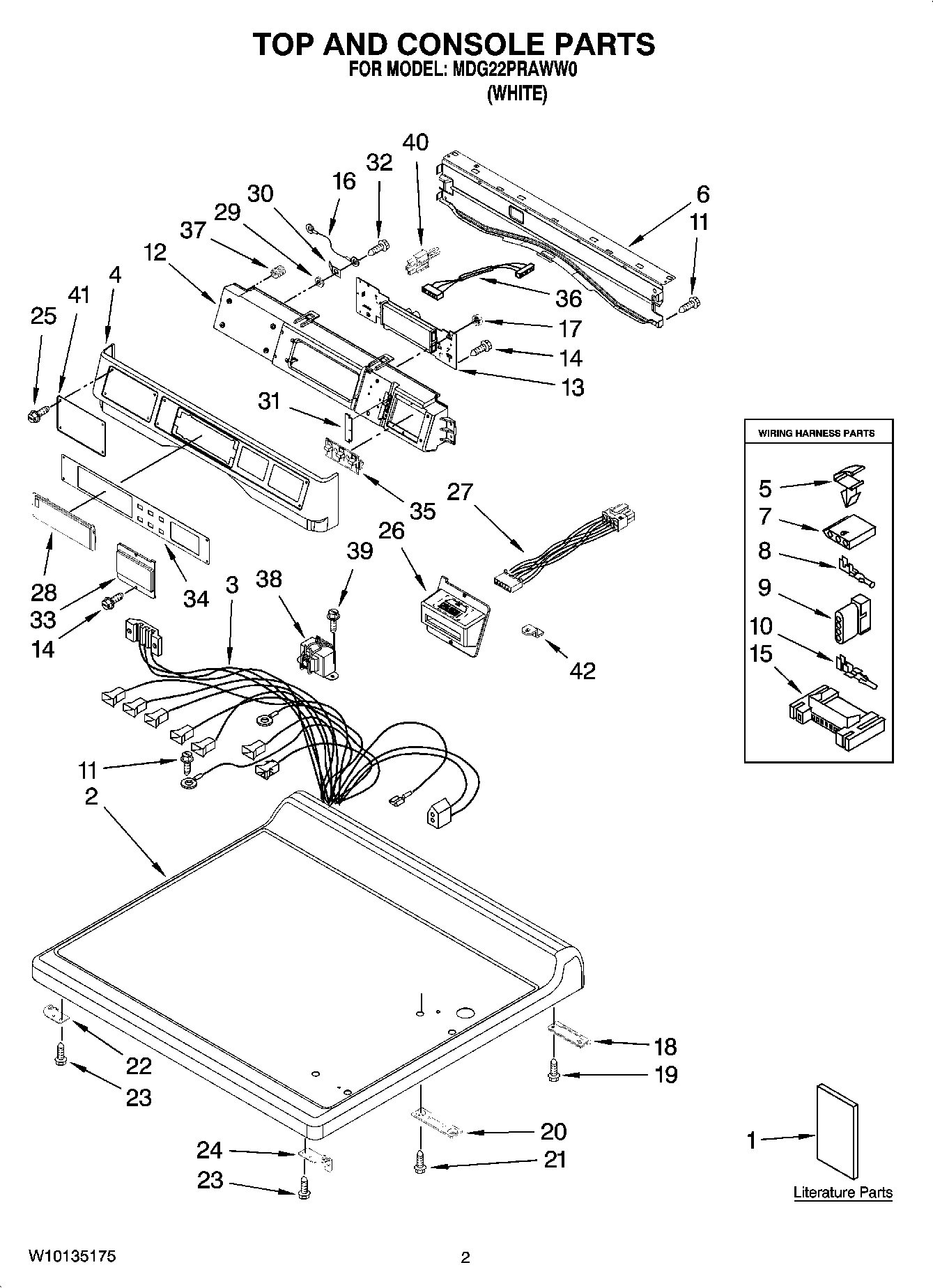 01 - TOP AND CONSOLE PARTS