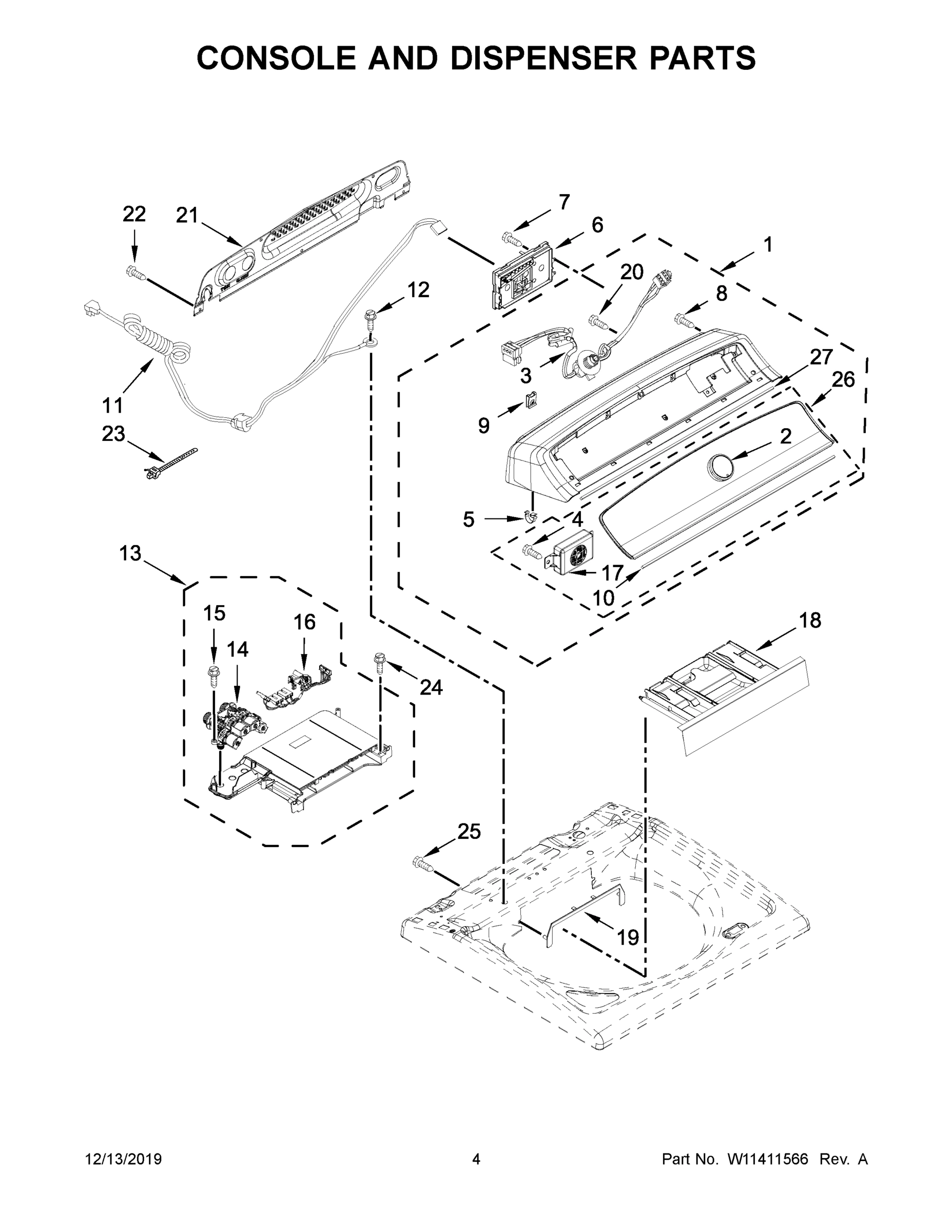 03 - CONSOLE AND DISPENSER PARTS