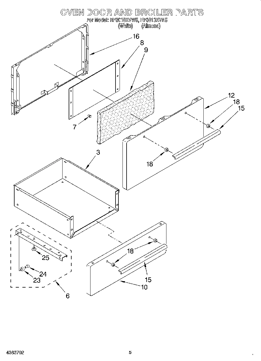 03 - OVEN DOOR AND BROILER