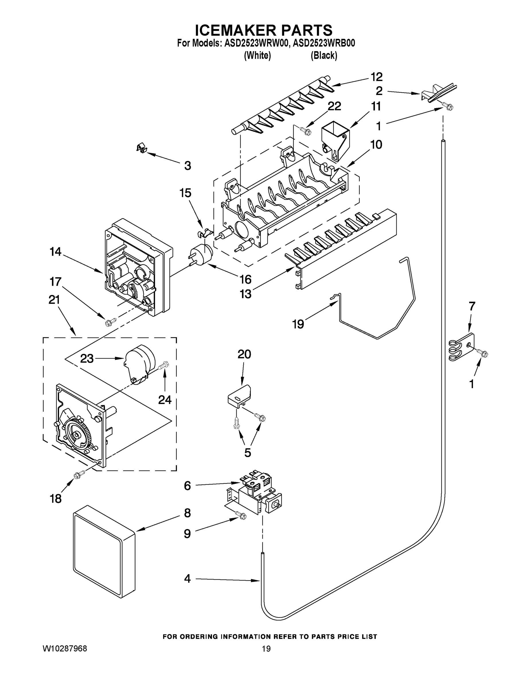 12 - ICEMAKER PARTS