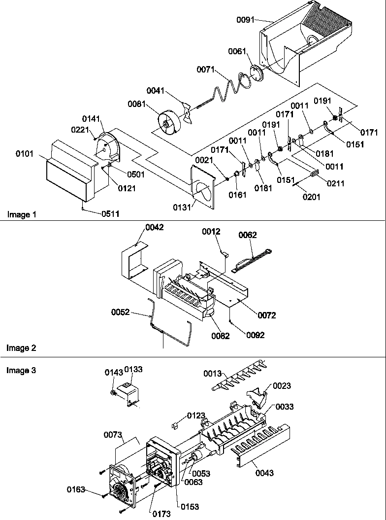 07 - ICE BUCKET AUGER, IM & IM PARTS