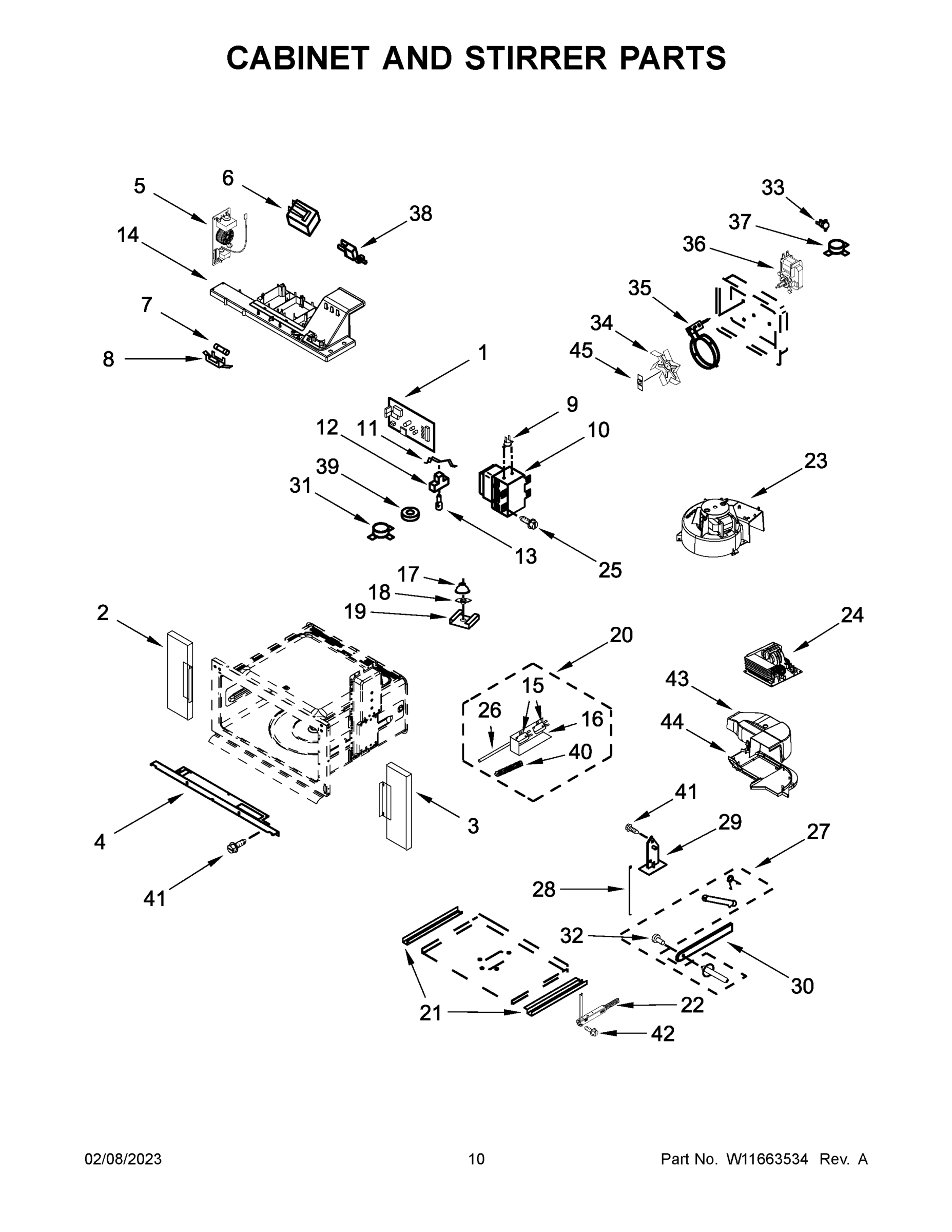 06 - CABINET AND STIRRER PARTS