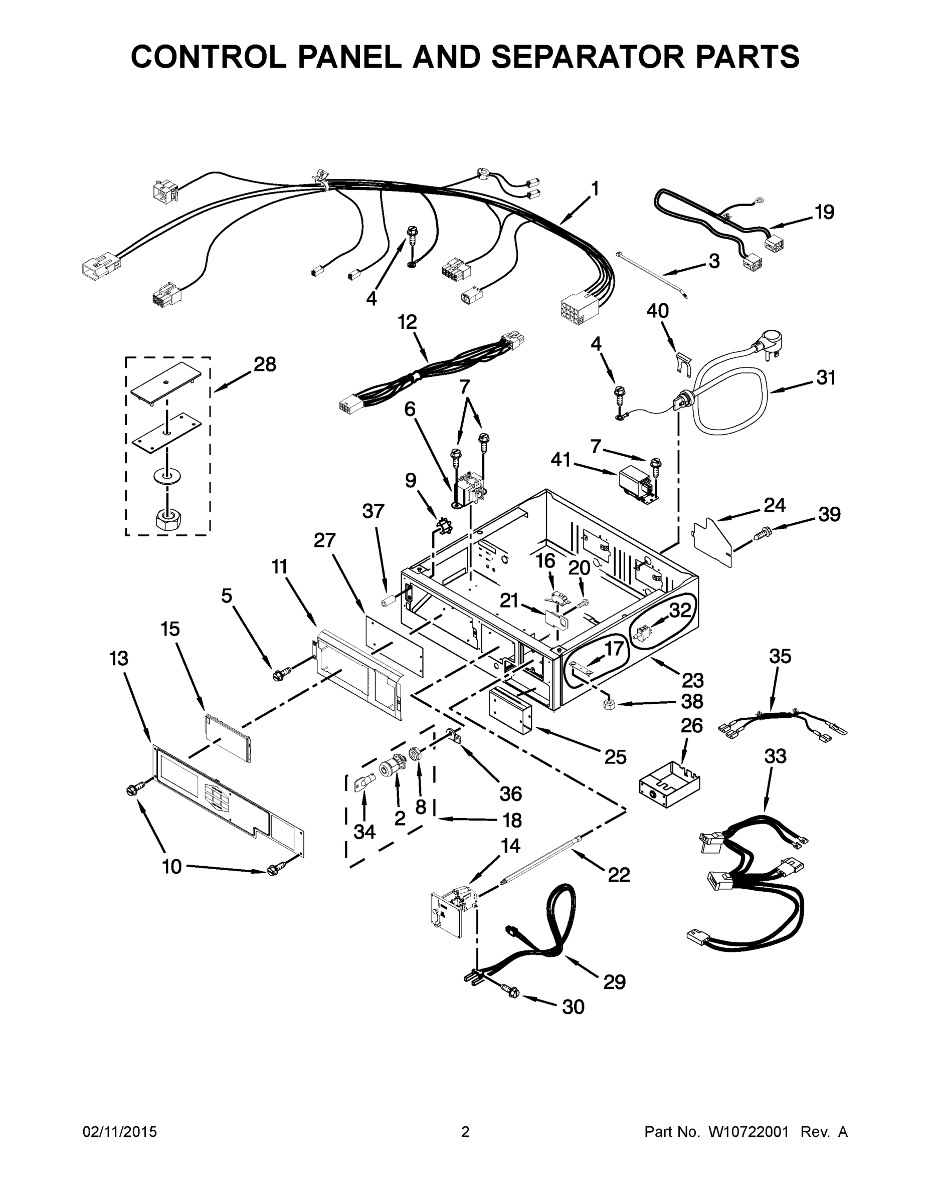 02 - CONTROL PANEL AND SEPARATOR PARTS