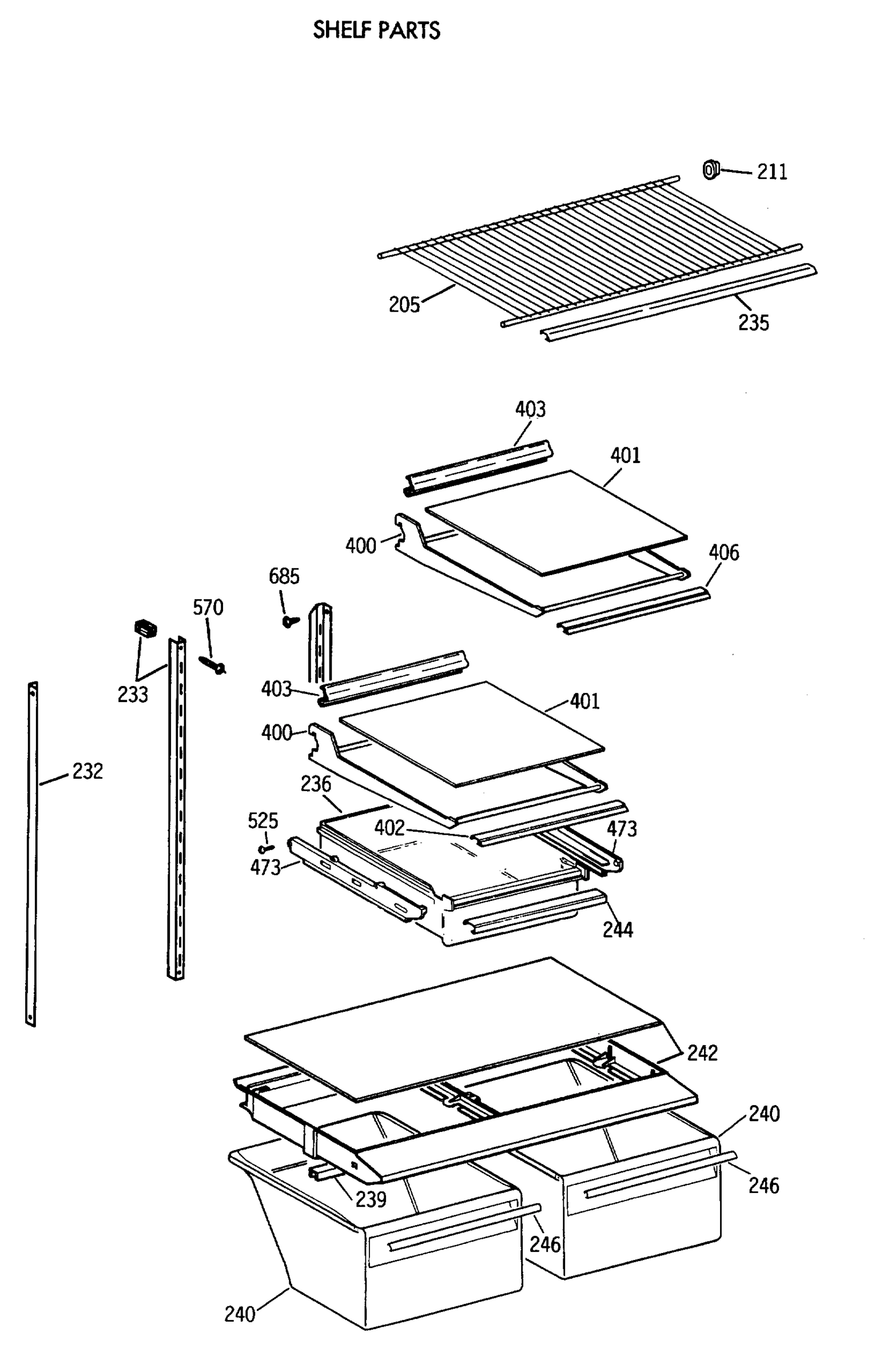 SHELF PARTS