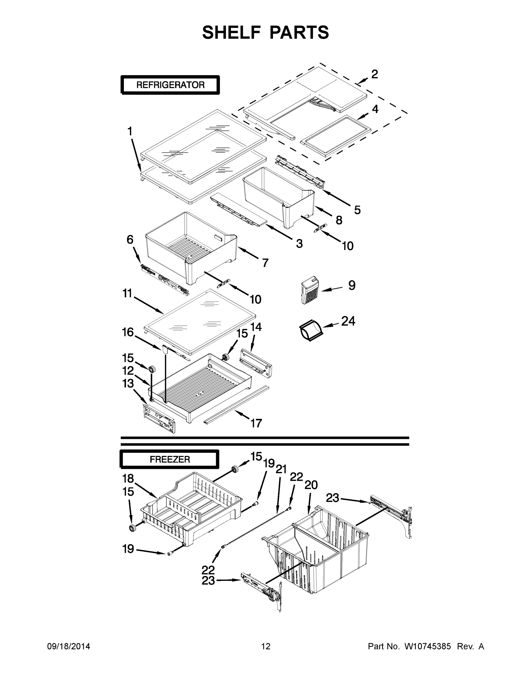 07 - SHELF PARTS
