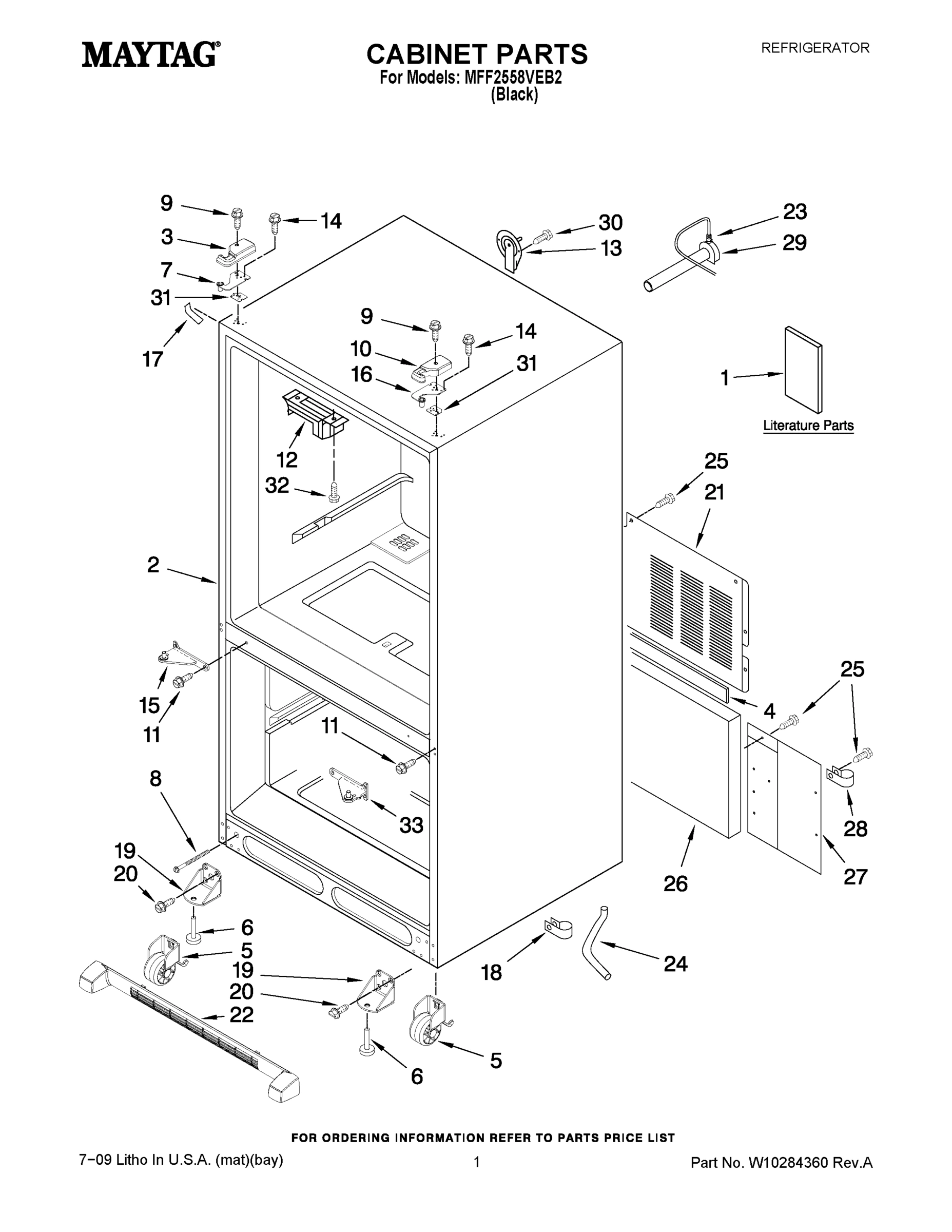 01 - CABINET PARTS