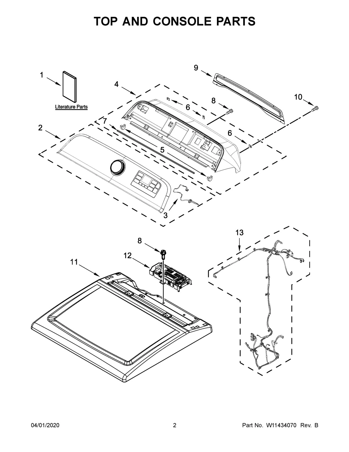 02 - TOP AND CONSOLE PARTS