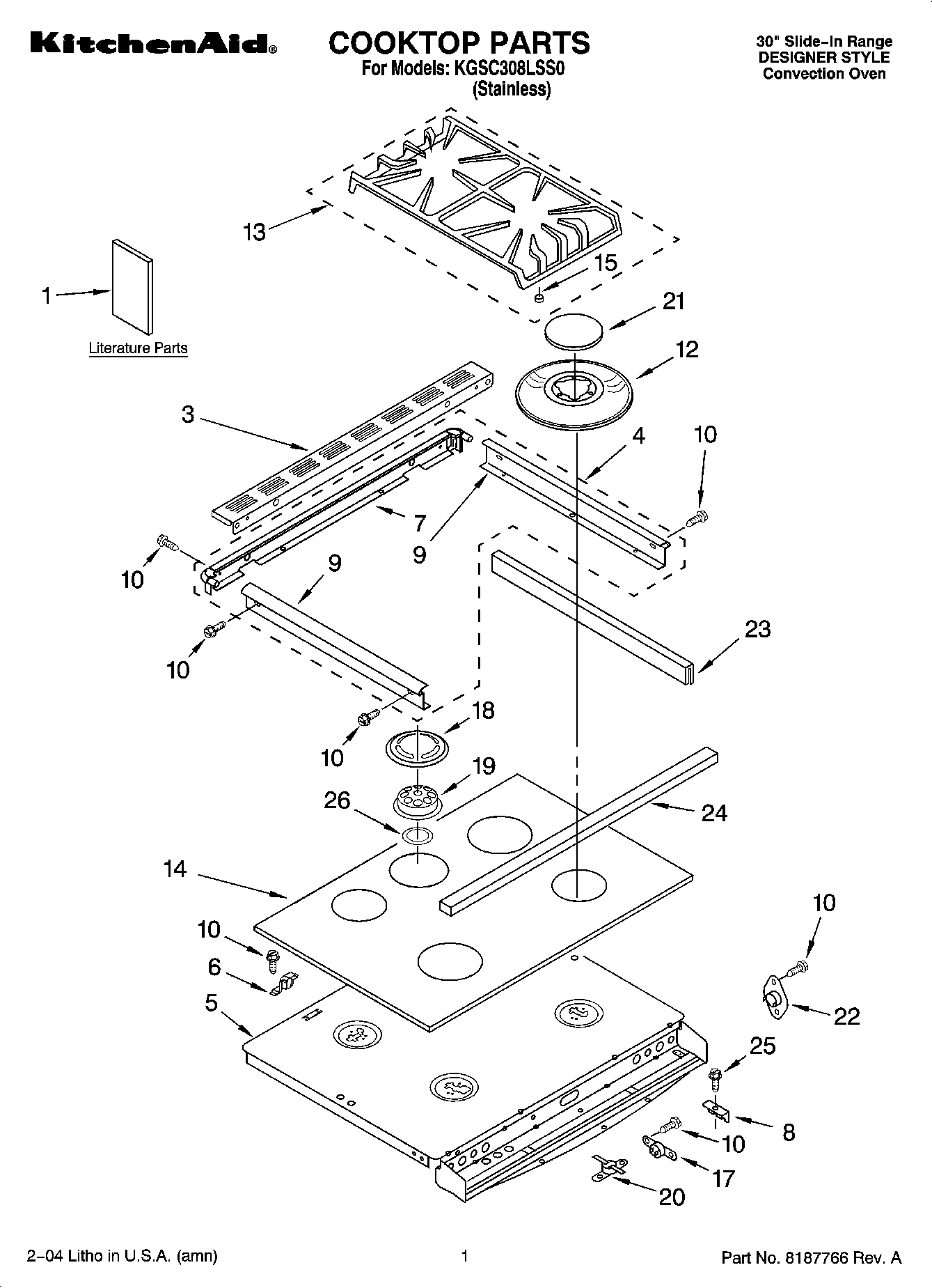 01 - COOKTOP PARTS
