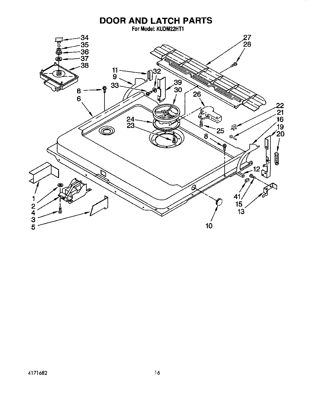 13 - DOOR AND LATCH