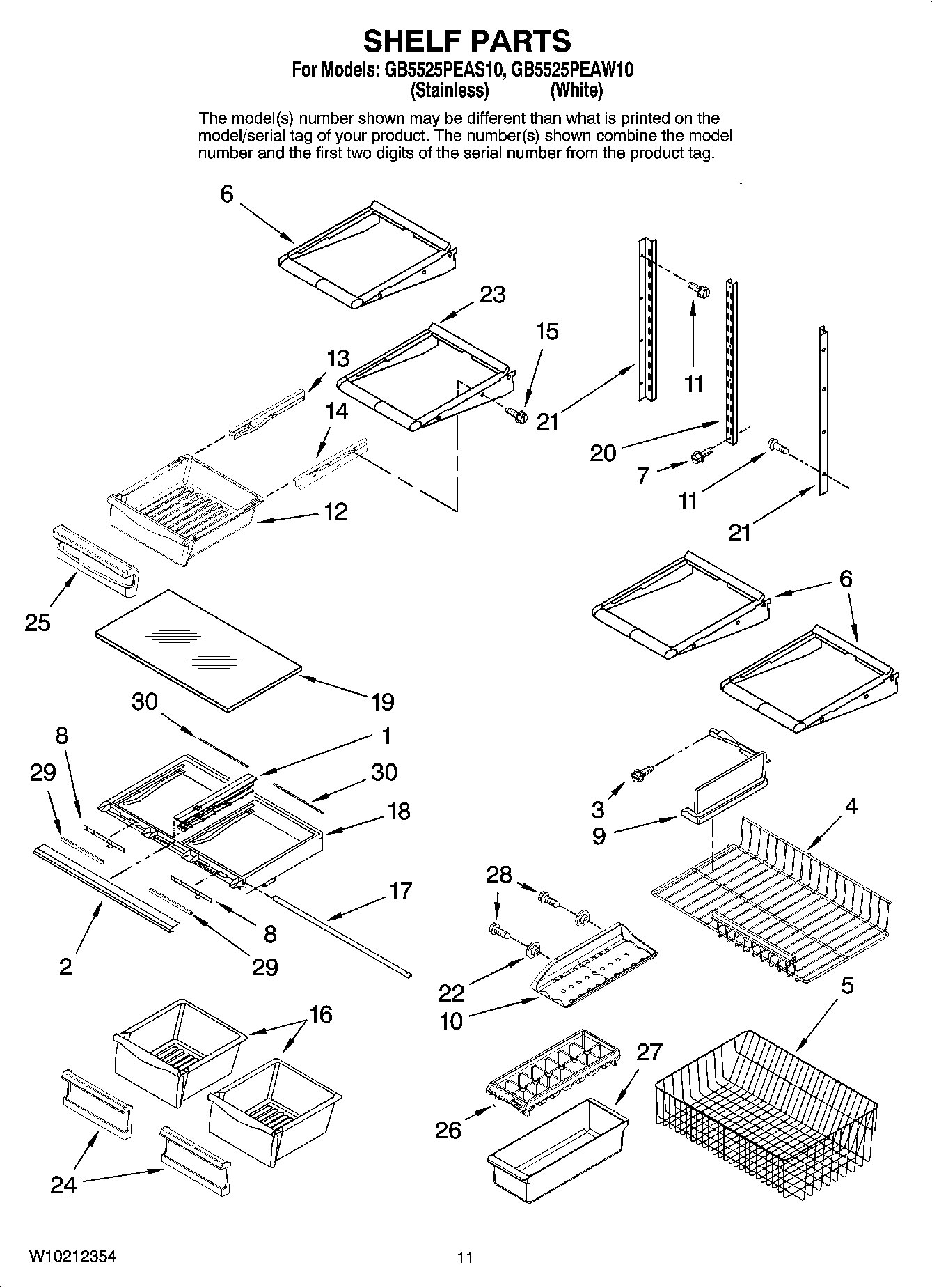 07 - SHELF PARTS, OPTIONAL PARTS