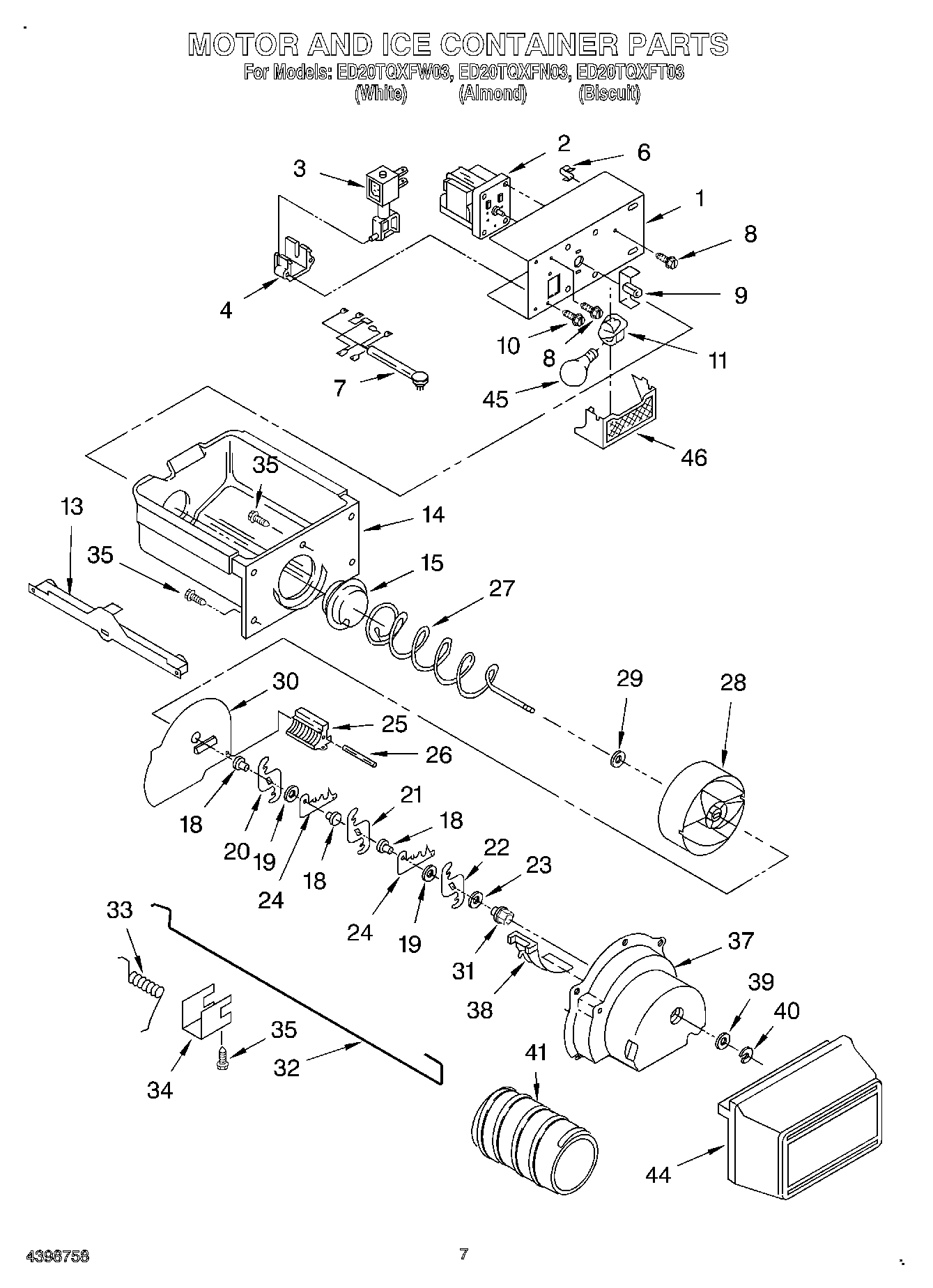 05 - MOTOR AND ICE CONTAINER