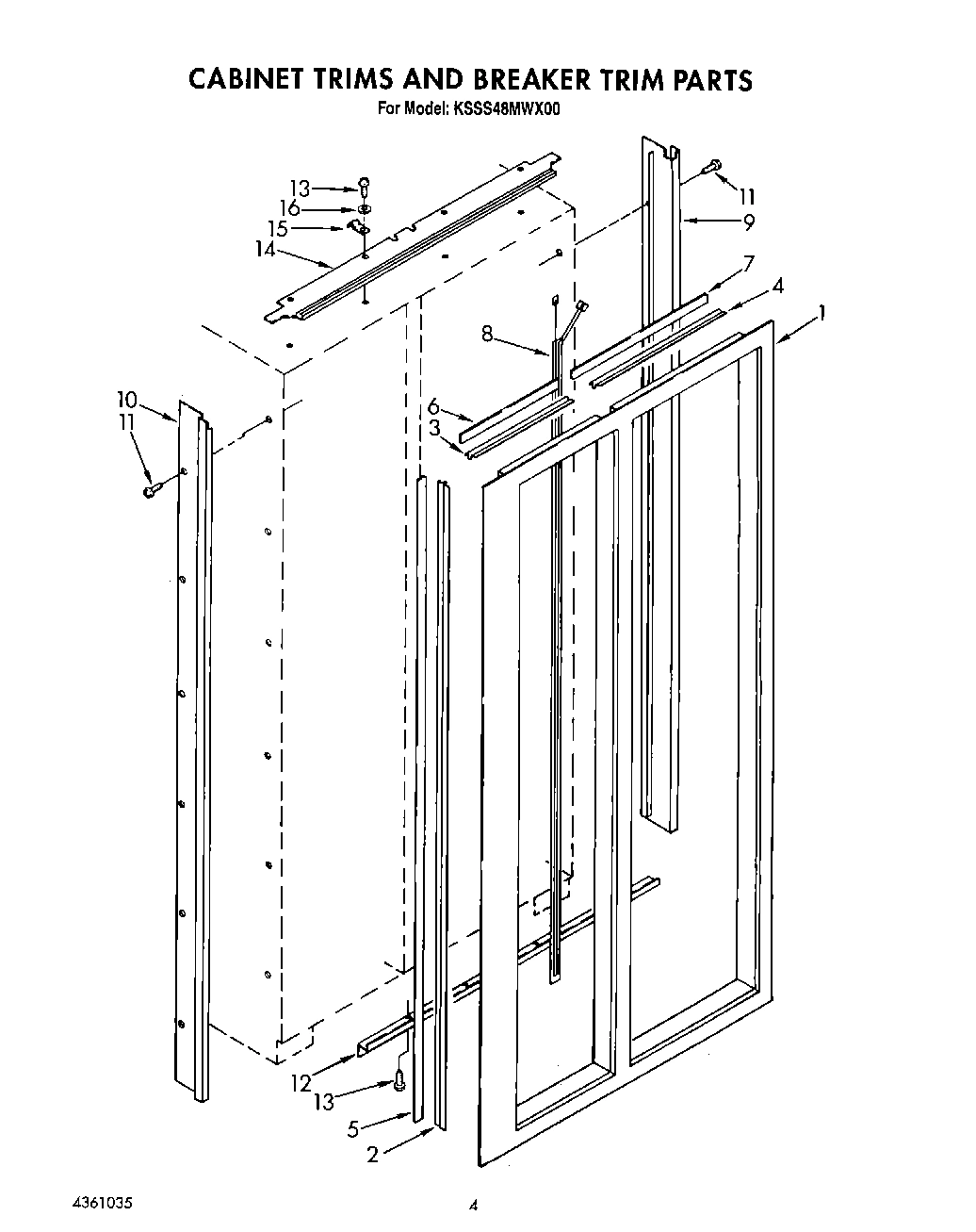 03 - CABINET TRIMS AND BREAKER TRIM