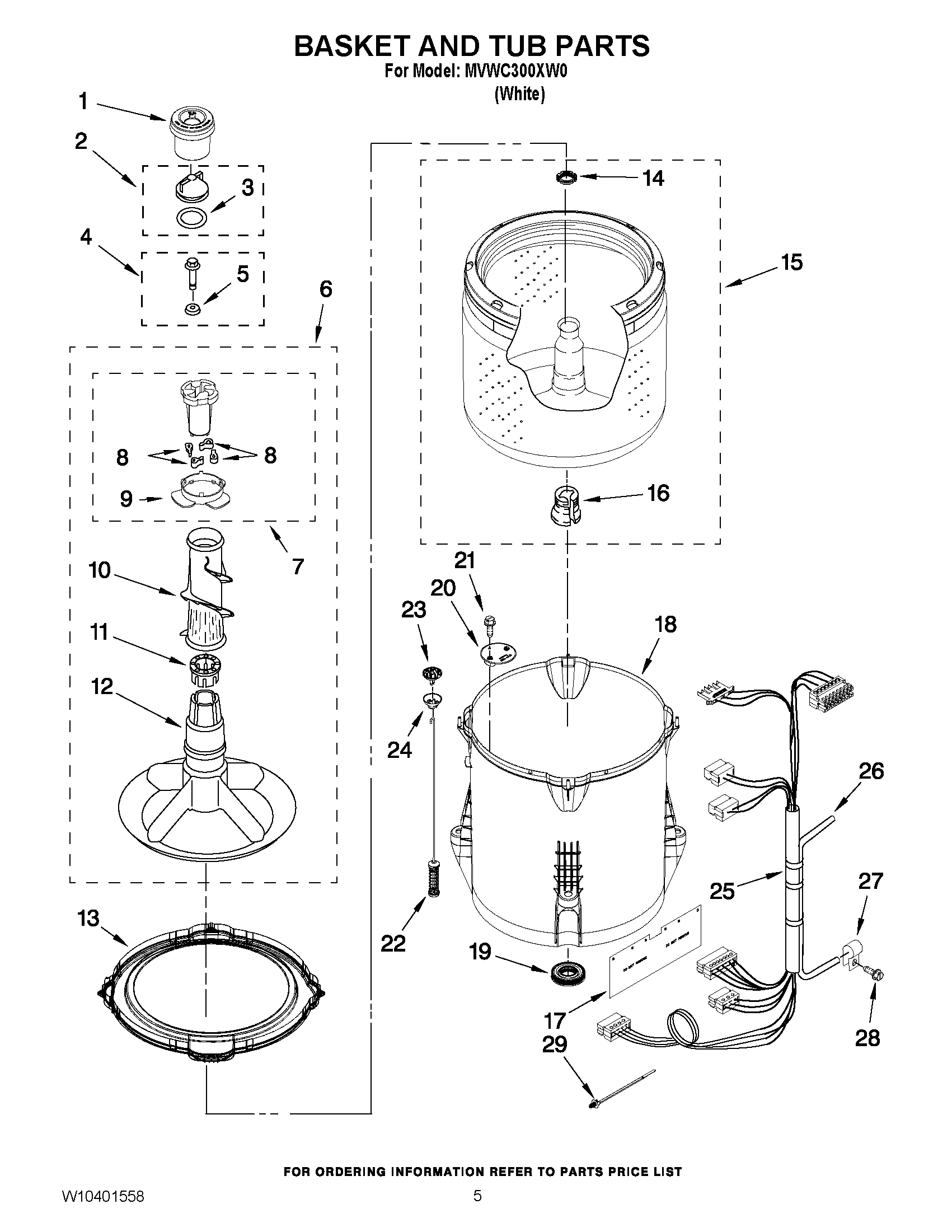 03 - BASKET AND TUB PARTS