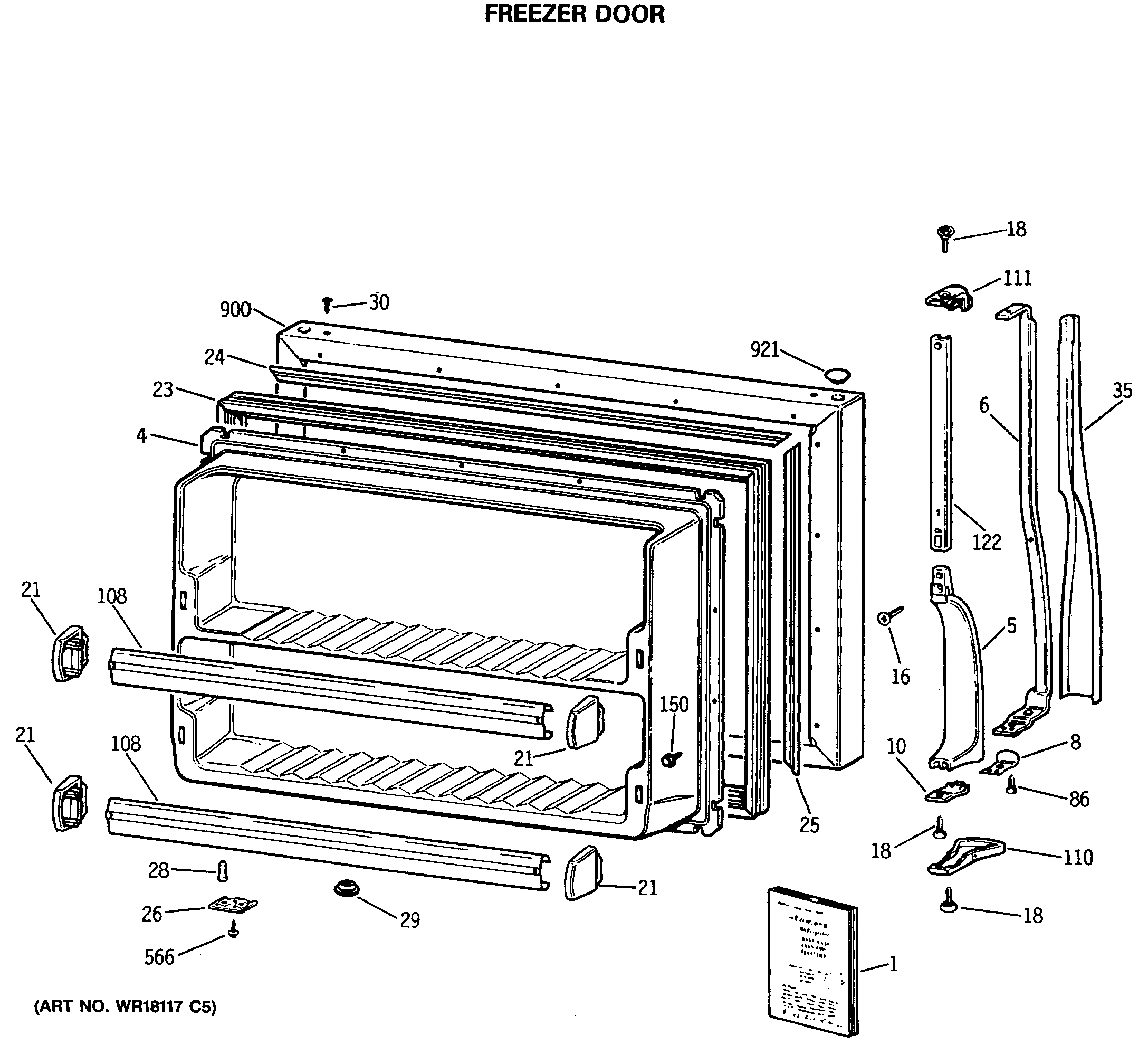 FREEZER DOOR