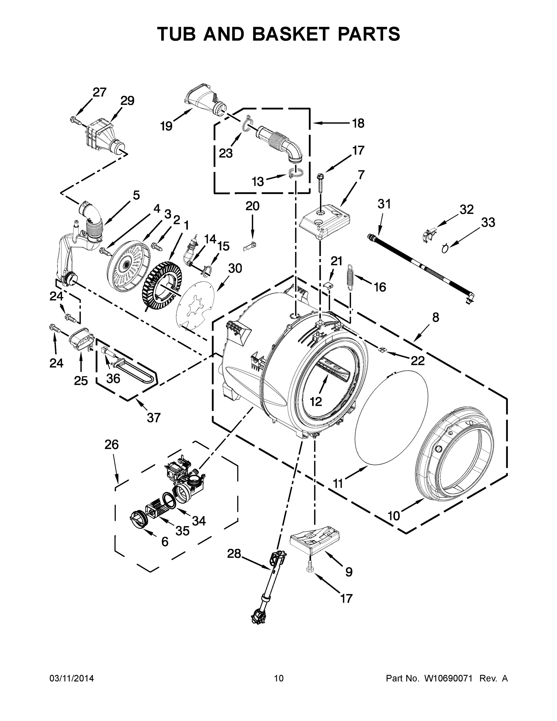06 - TUB AND BASKET PARTS