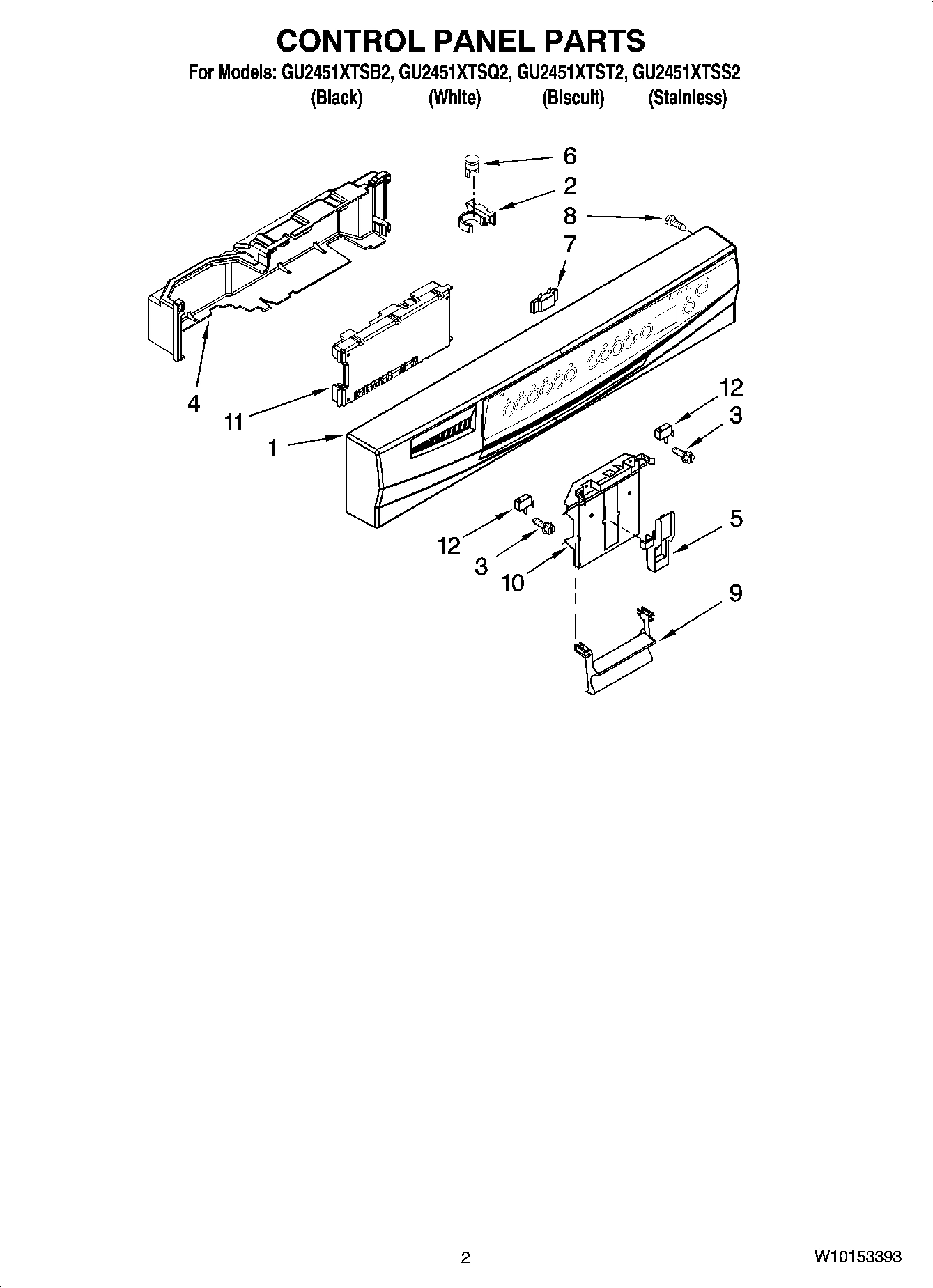 02 - CONTROL PANEL PARTS