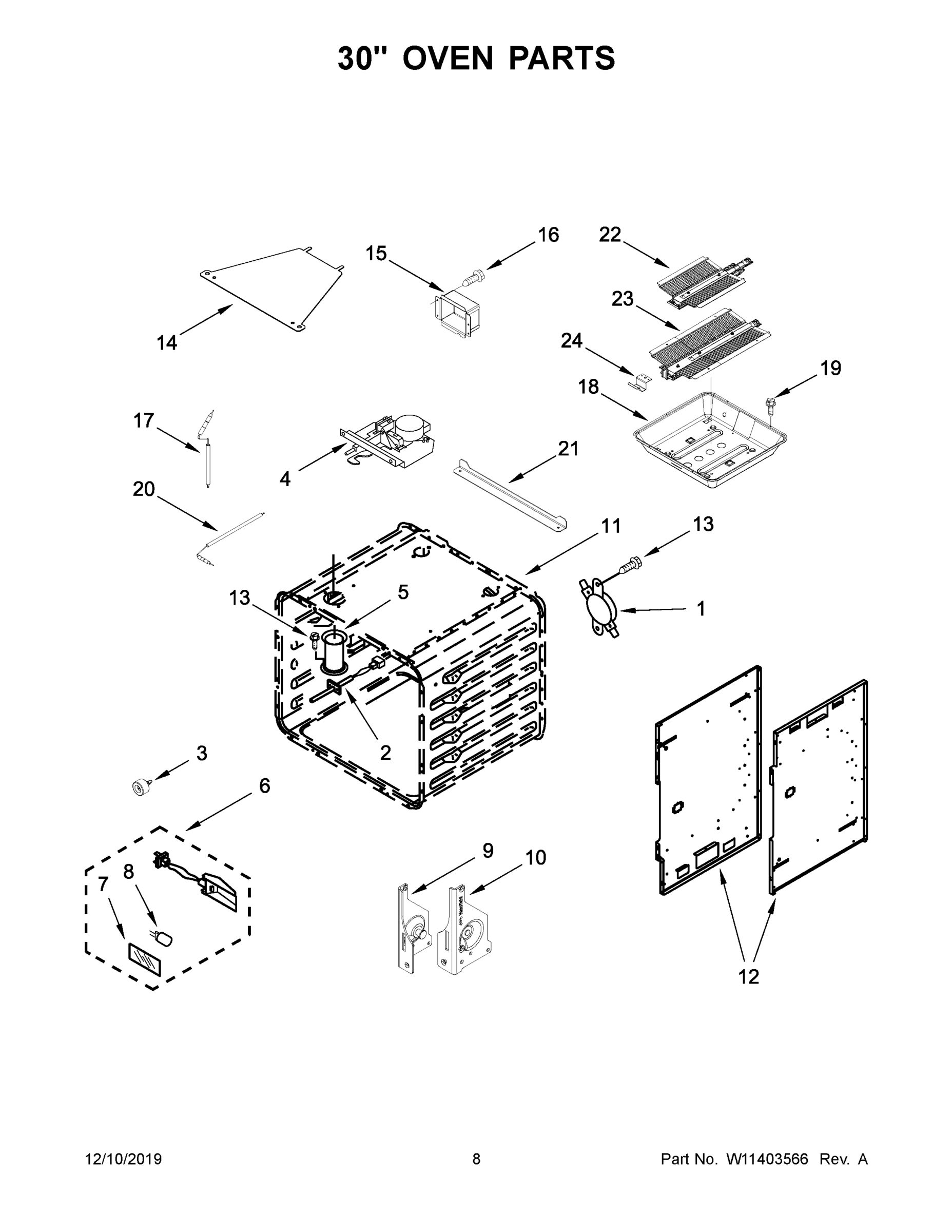 05 - 30" OVEN PARTS